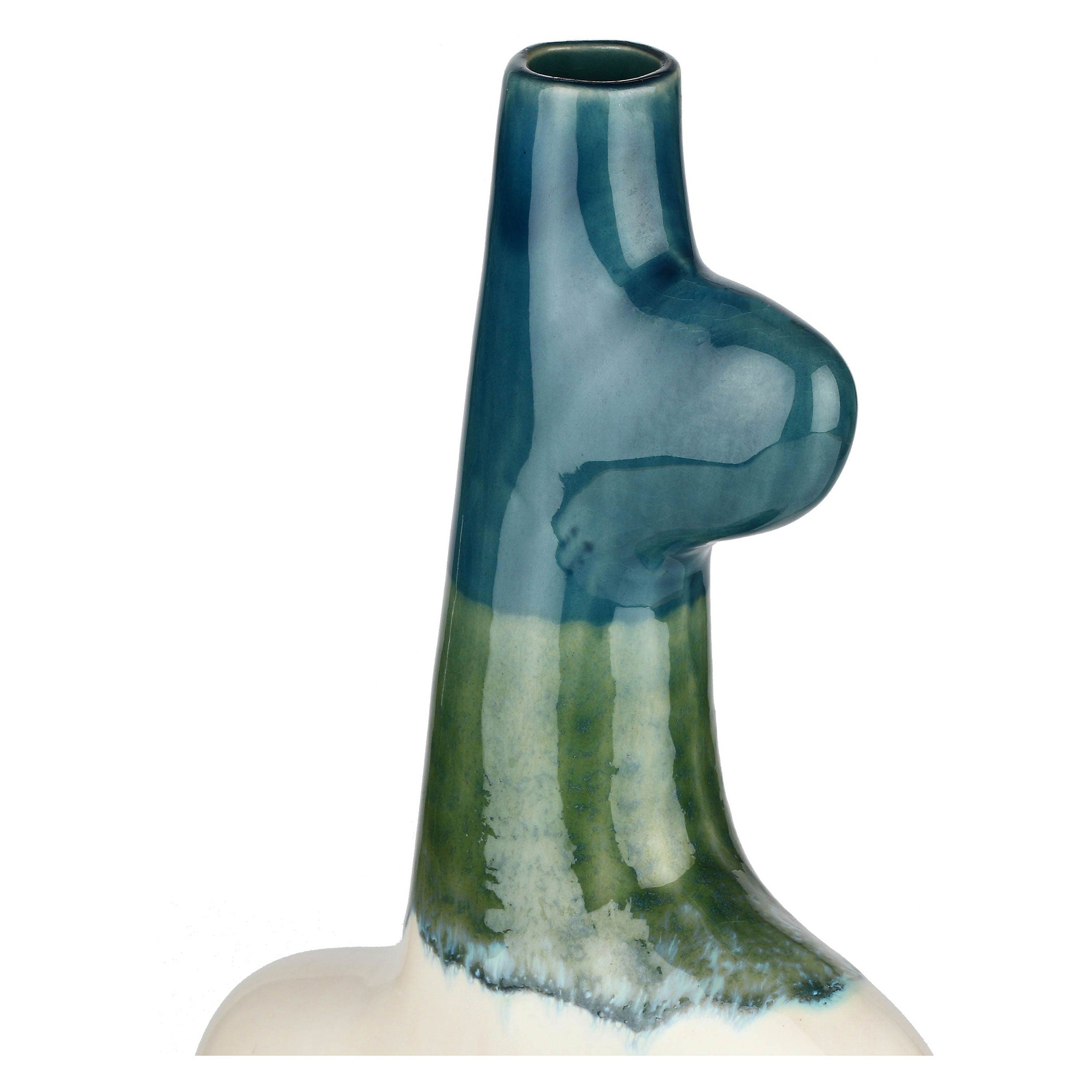 Vaso Decorativo basso, Reagisco - Ceramica, 18x6,4x30,2 cm