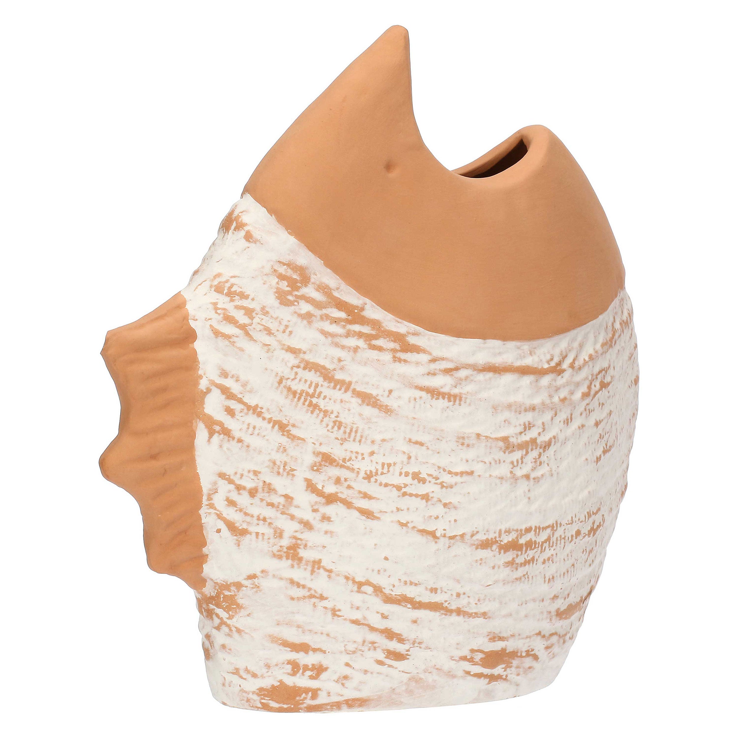 Vaso Decorativo Basso, Gallura - Terracotta, 24x10x24 cm