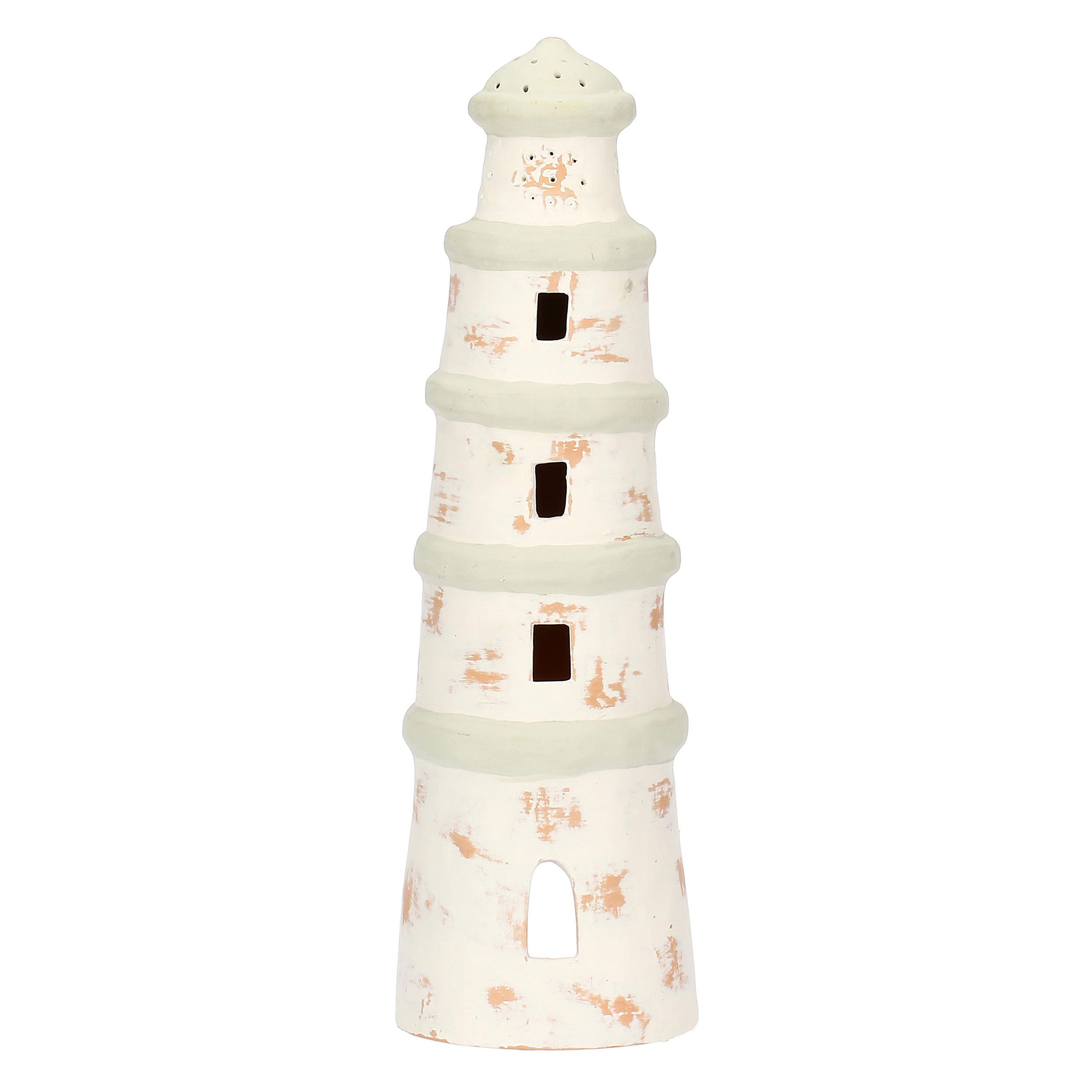 Porta Tealight Faro L, Gallura - Terracotta, 13 x 13 x 43 cm