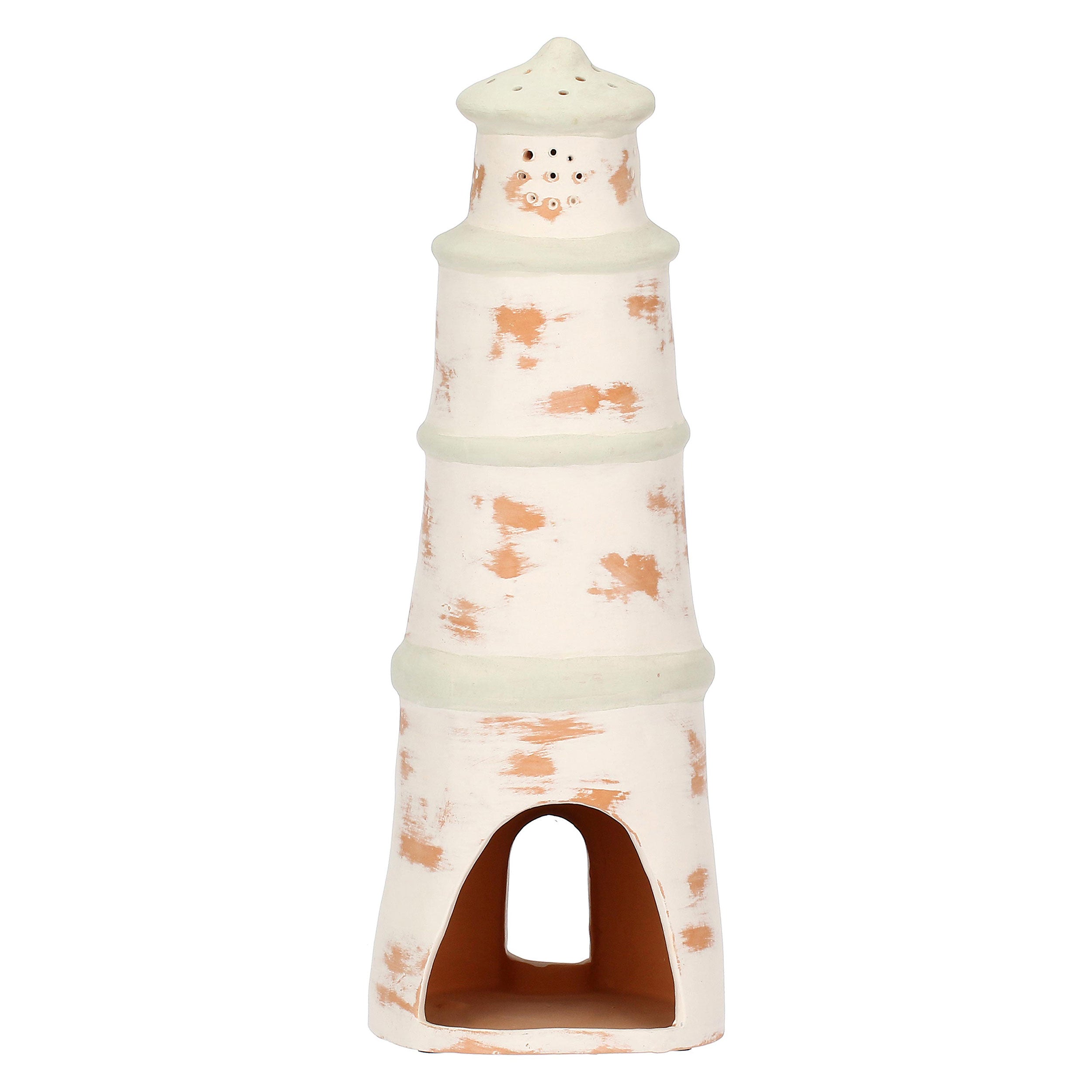Porta Tealight Faro M, Gallura - Terracotta, 13 x 13 x 36 cm