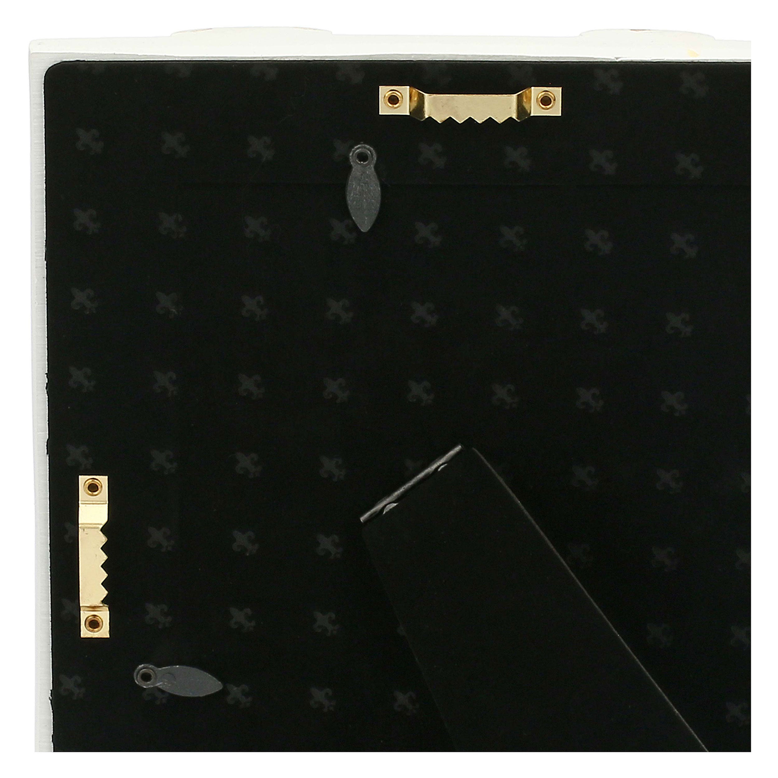 Portafoto Pois Oro, Tiguardo - Poly Resina/ Velluto /Mdf/Vetro/ Metallo (Ferro), 13 x 18 cm