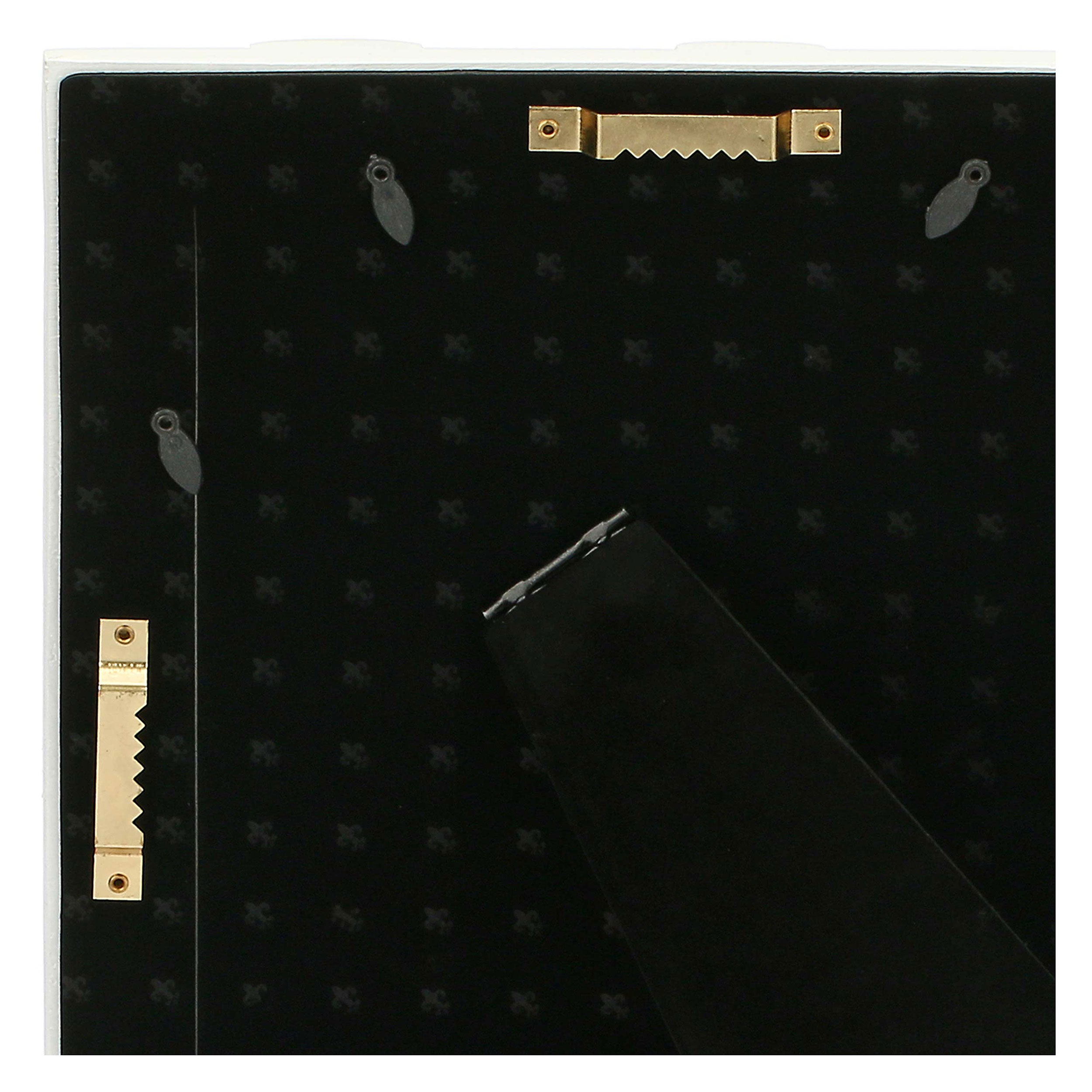 Portafoto B Pois Oro, Tiguardo - Poly Resina/ Velluto /Mdf/Vetro/ Metallo (Ferro), 20 x 25 cm