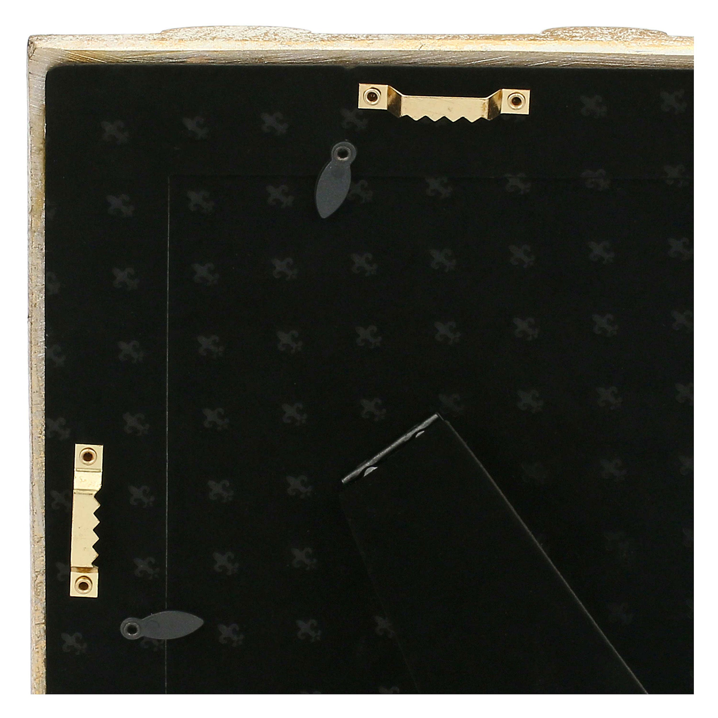 Portafoto Oro Pois, Tiguardo - Poly Resina/ Velluto /Mdf/Vetro/ Metallo (Ferro), 13 x 18 cm