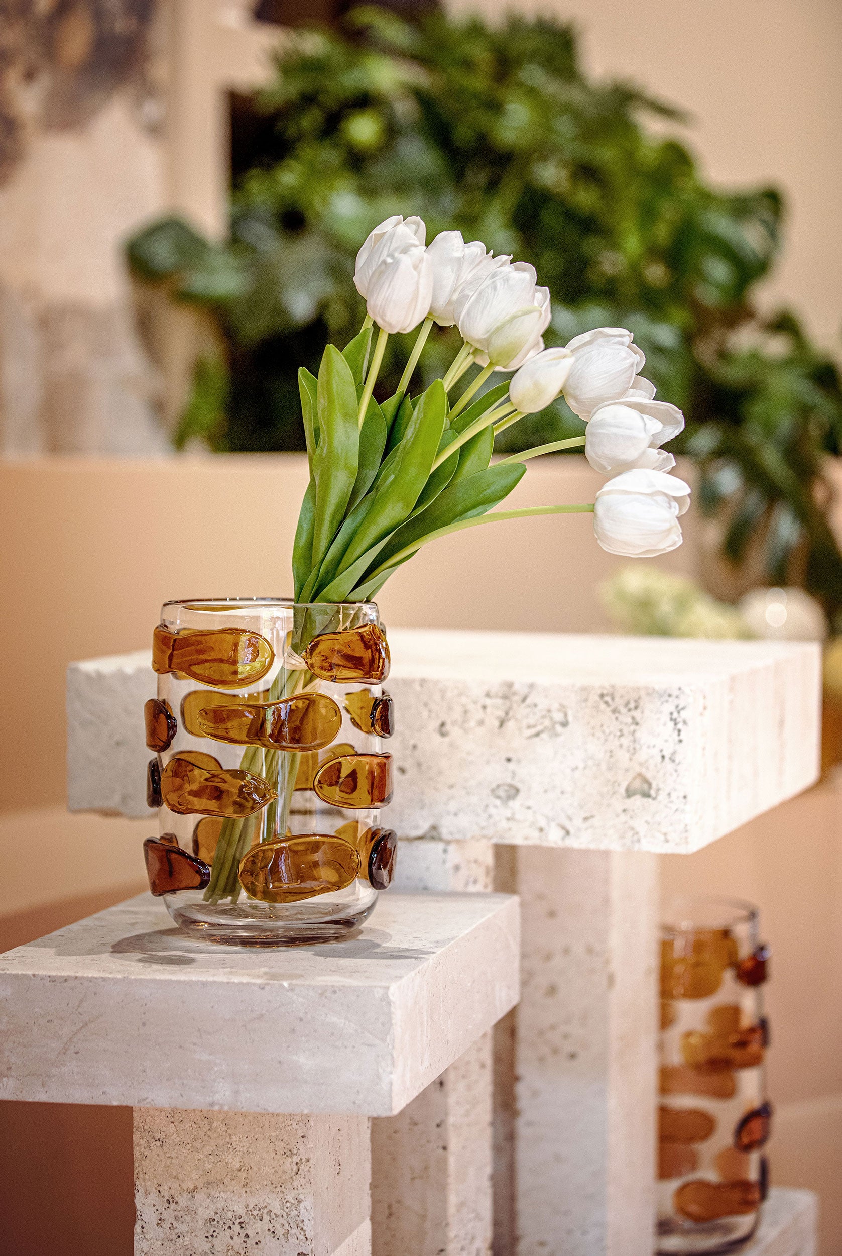 Vaso M, Ciotti - Vetro, 15,50x15,50x25,5 cm