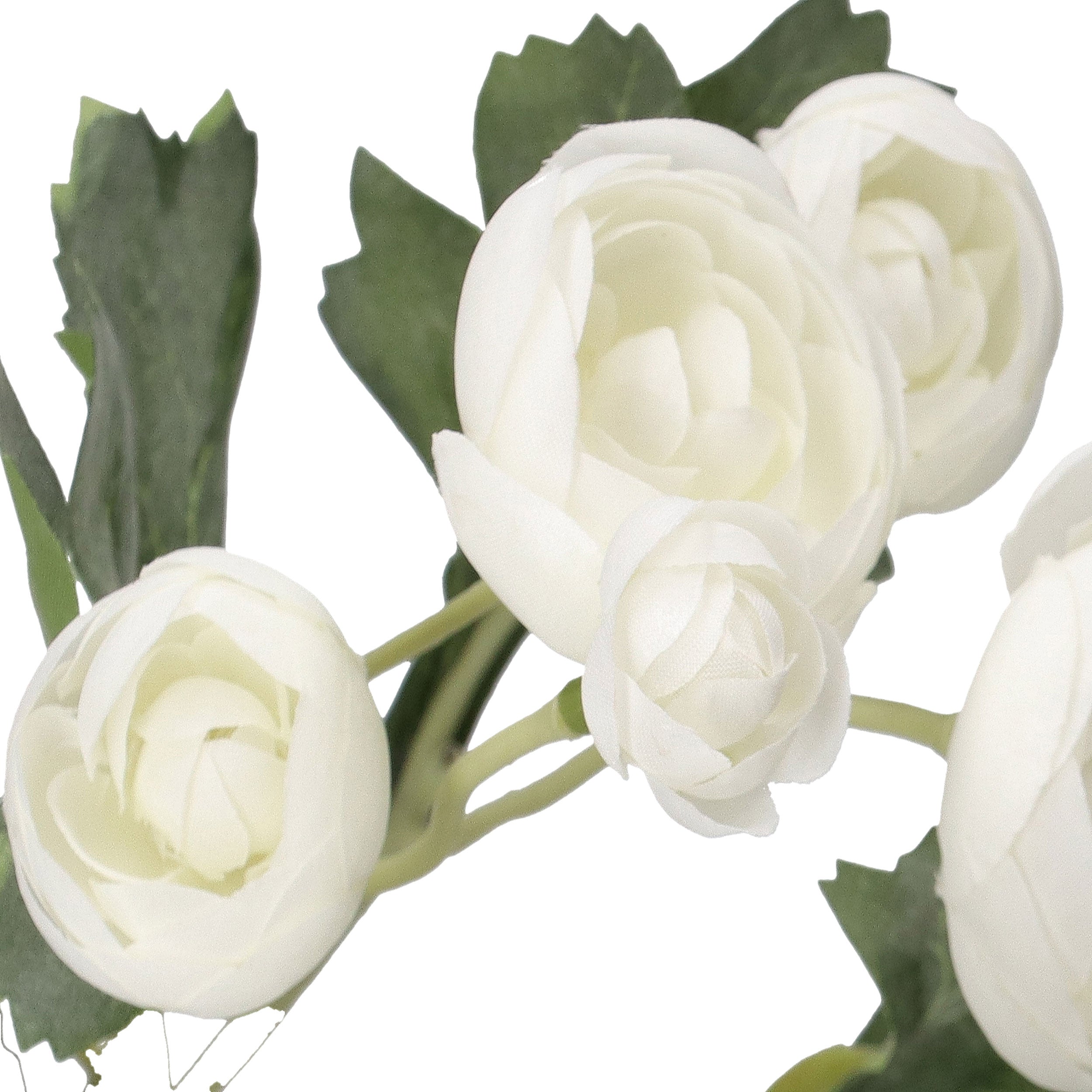 Set da 12, Ranuncolo, Ilmazzolino - Stoffa, Ferro, PVC, h 38 cm