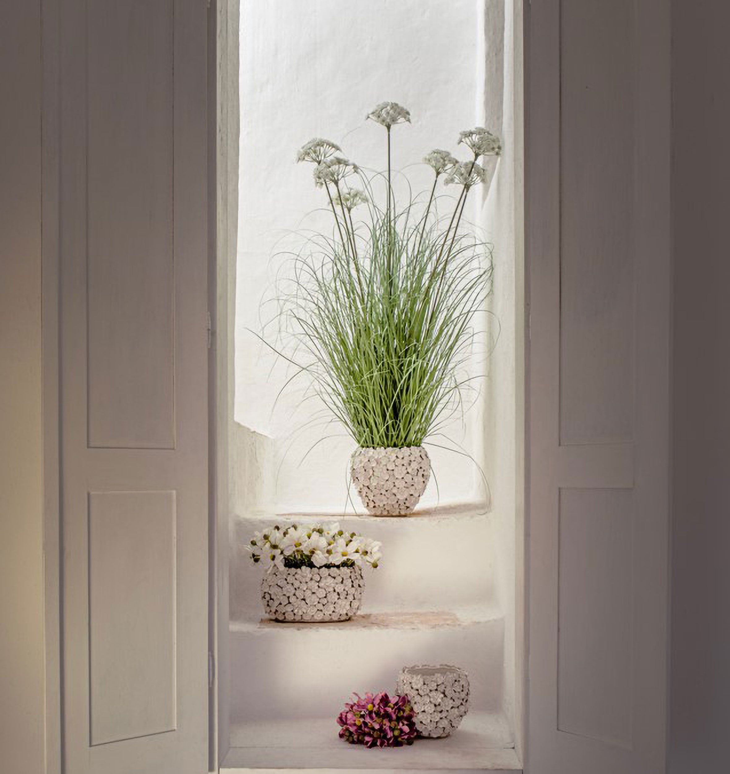 Set da 2, Rudbekia M, Piantala - Pvc, Pe,Filo,Foam,Cemento,Vaso In Plastica, Ø 13 cm