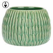 Set da 2, Cachepot S, Agavina - Gres, 17,5x17,5x12,5 cm