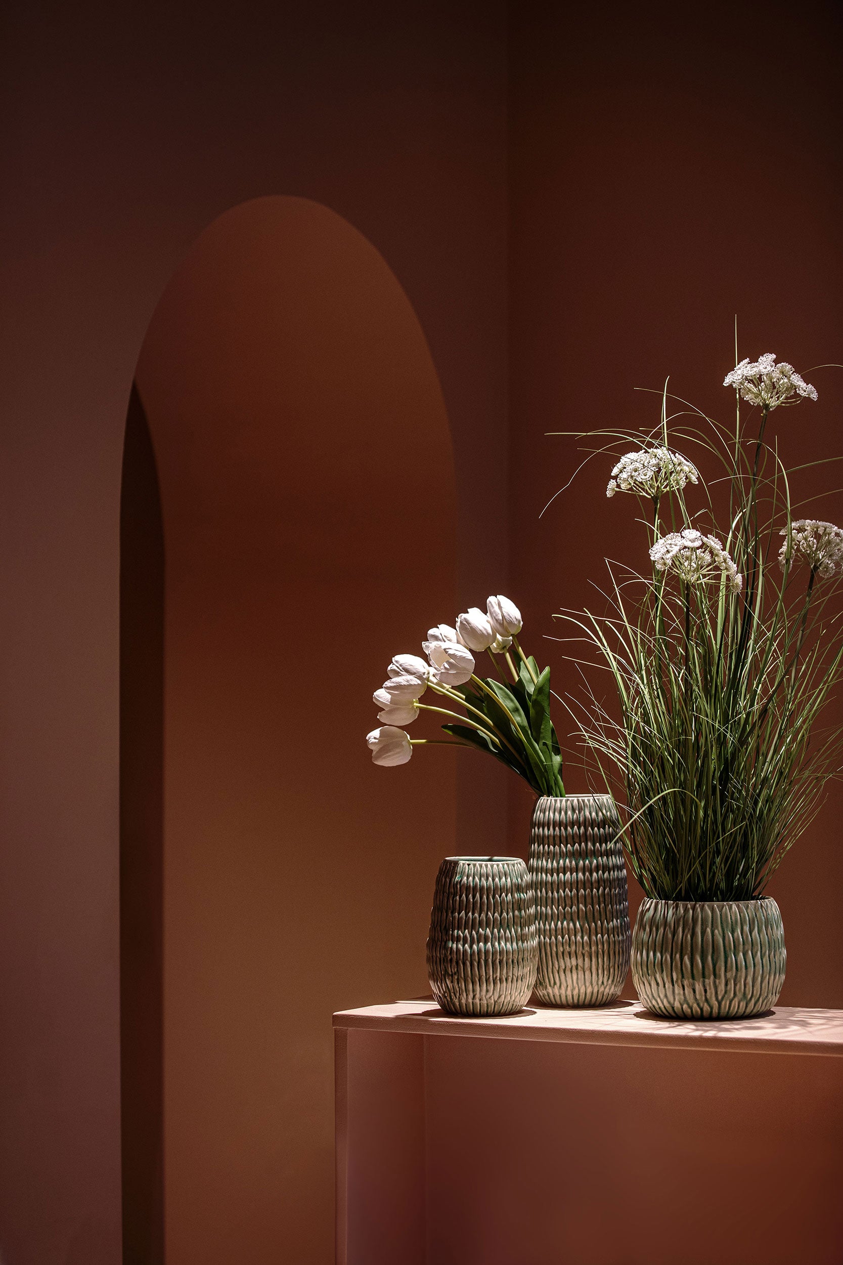 Vaso M, Agavina - Gres, 14,8x14,8x27 cm