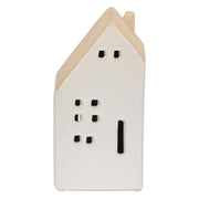 Casa Led Camino Bianco, Nelvillaggio - Gres, 8,7 x 6,5 x 16,7 cm