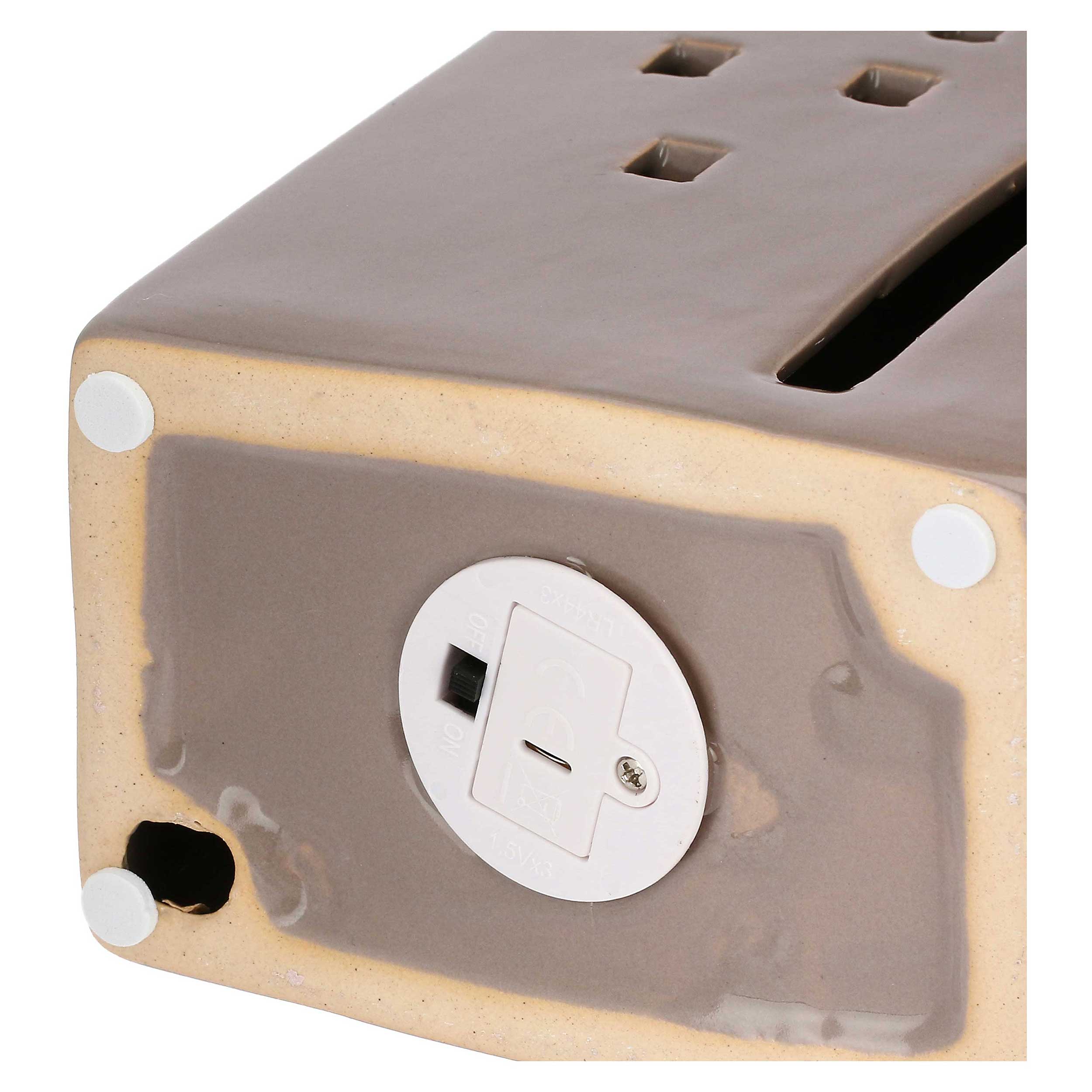 Casa Led Alta Grigia, Nelvillaggio - Gres, 10,6 x 7,4 x 23,8 cm