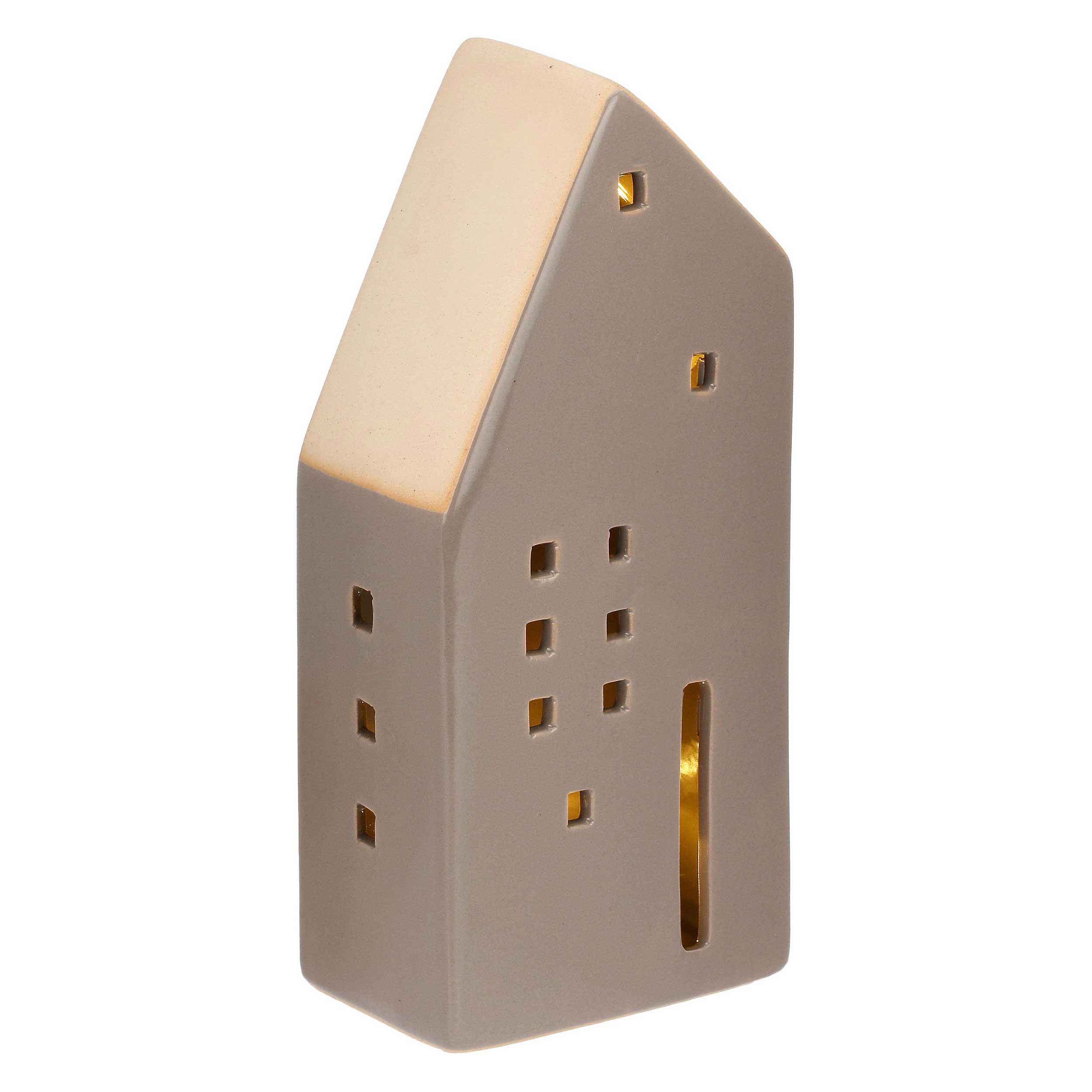 Casa Led Alta Grigia, Nelvillaggio - Gres, 10,6 x 7,4 x 23,8 cm