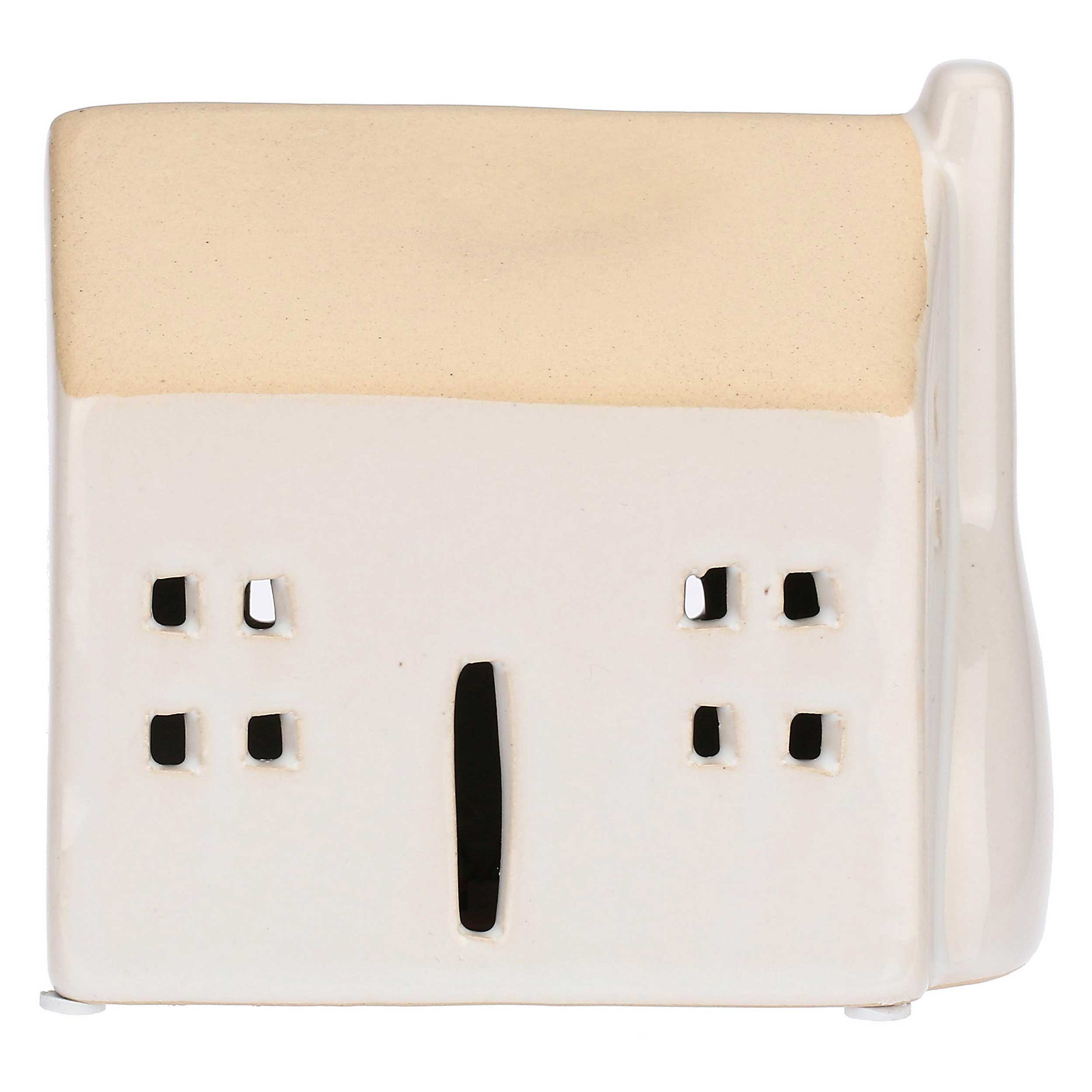 Casa Led Bianca, Nelvillaggio - Gres, 12,2 x 8,1 x 10,7 cm