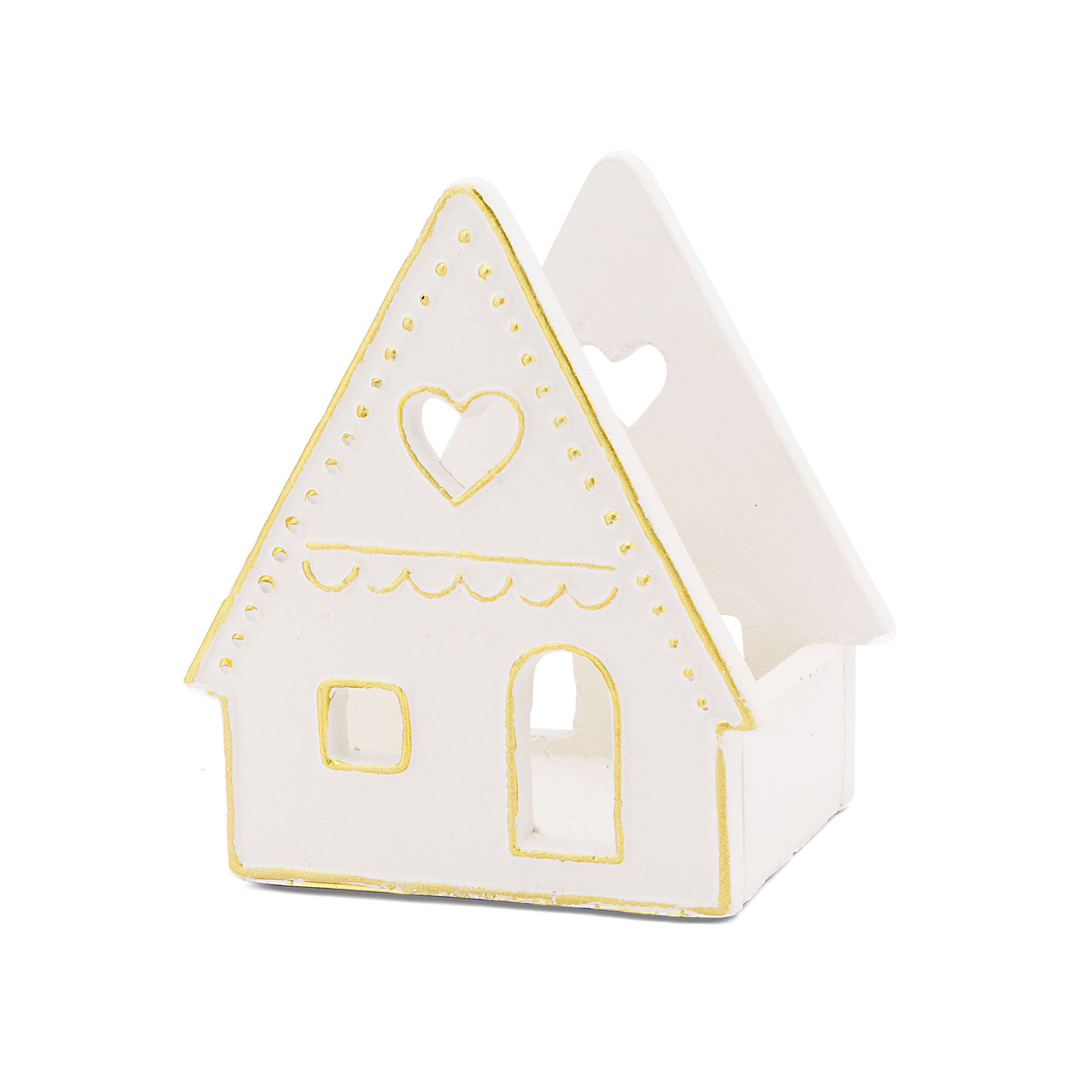 Porta T Light Casa M, Lalineadoro - Resina cementizia, 10 x 9 x 12 cm