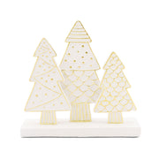 Set da 4, Tre Alberi S, Lalineadoro - Resina cementizia, 15,5 x 4,5 x 15 cm