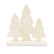 Set da 3, Tre Alberi M, Lalineadoro - Resina cementizia, 20,5 x 5,5 x 20 cm