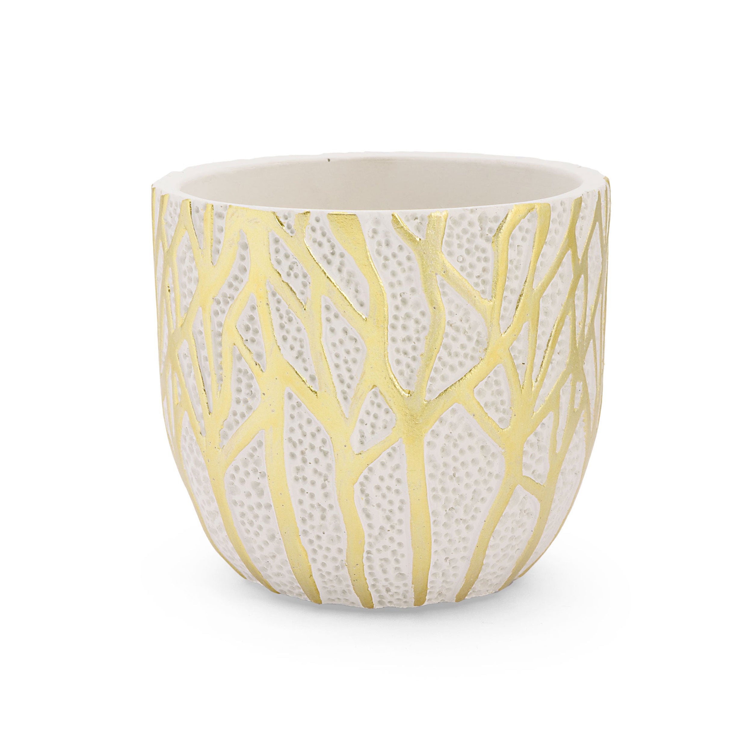 Cachepot S, Sottobosco - Resina cementizia, 10,5x10,5x9,5 cm