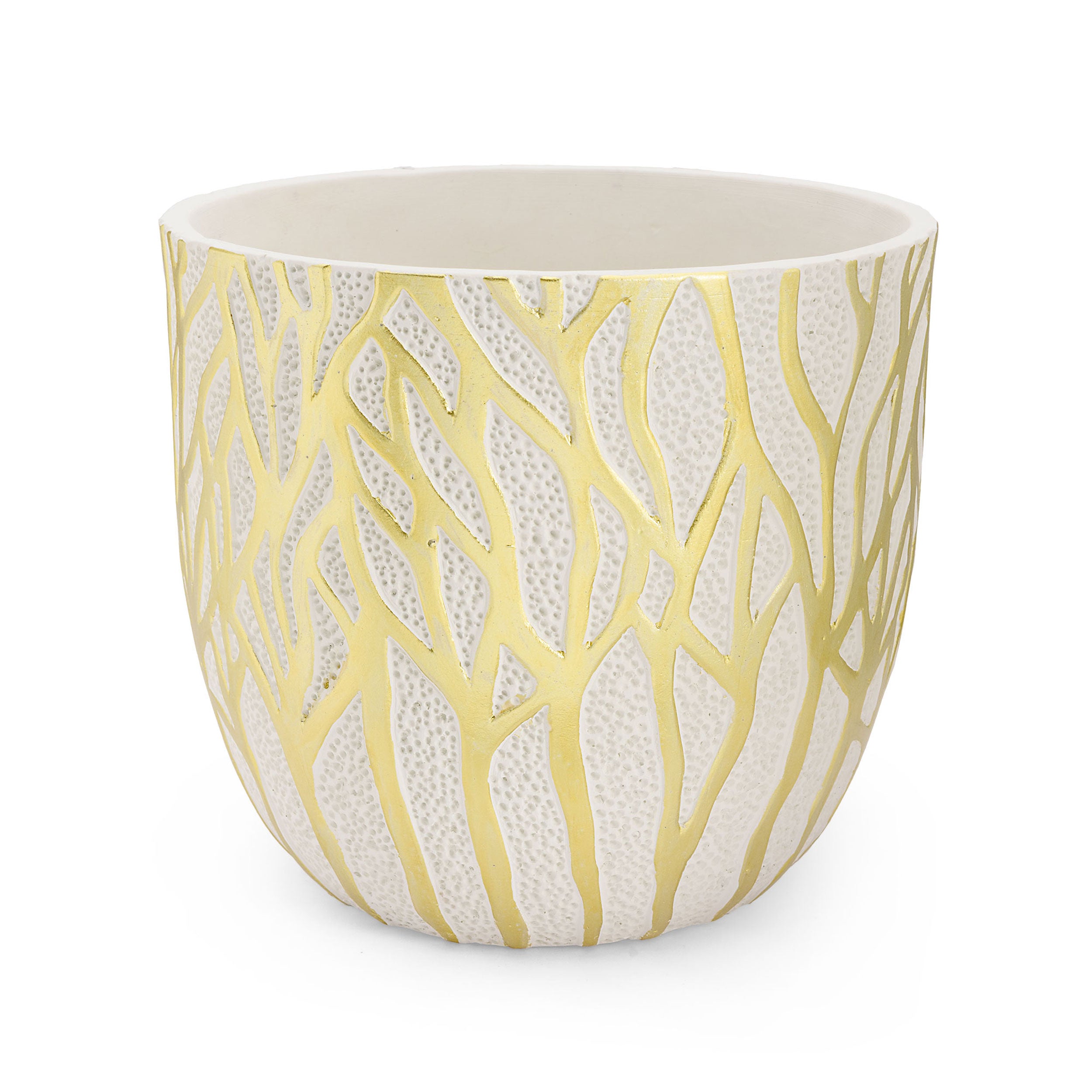 Cachepot xl, Sottobosco - Resina cementizia, 22x22x20 cm