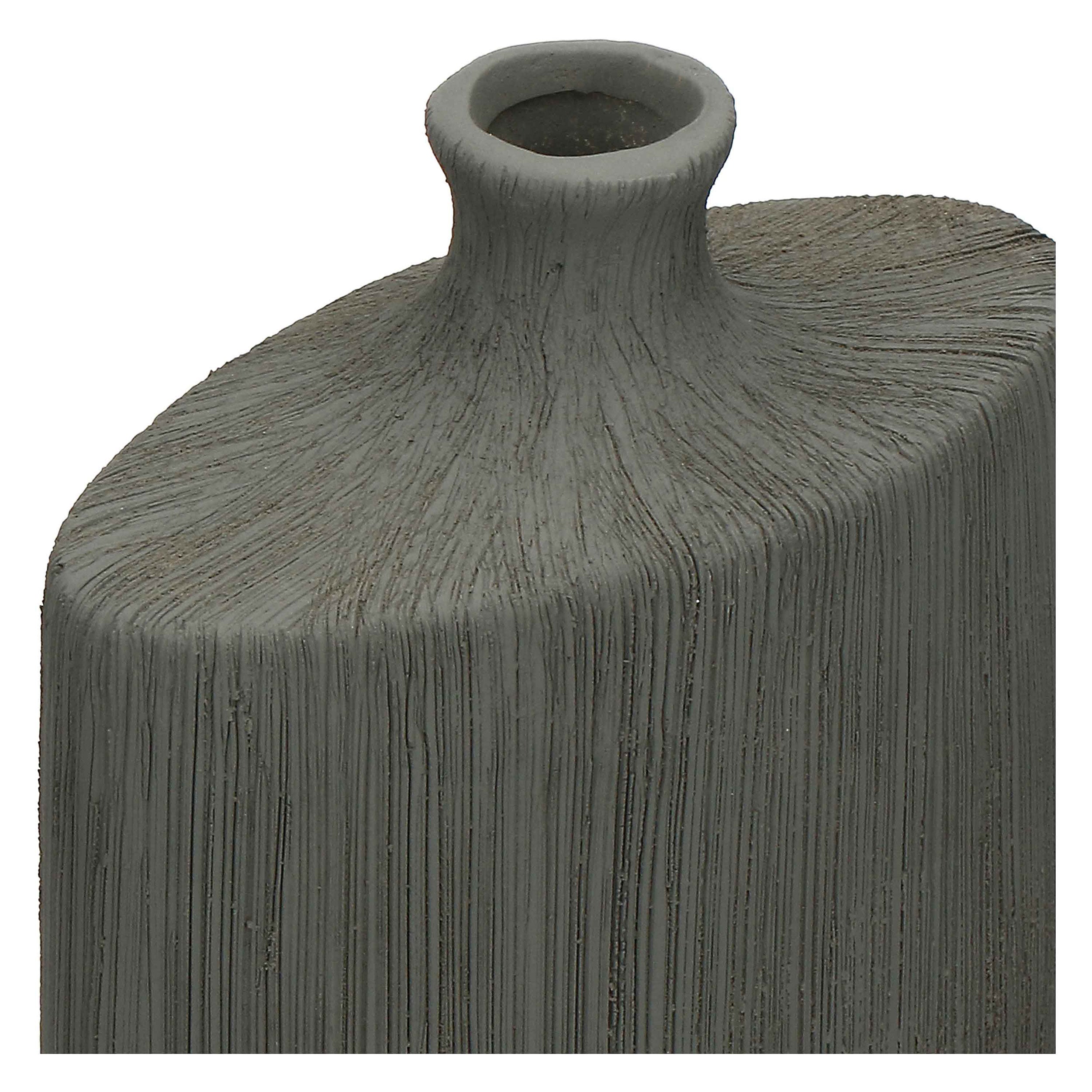 Vaso decorativo Monofiore Medio, Canapa - Gres, 12,5 x 7 x 40,5 cm