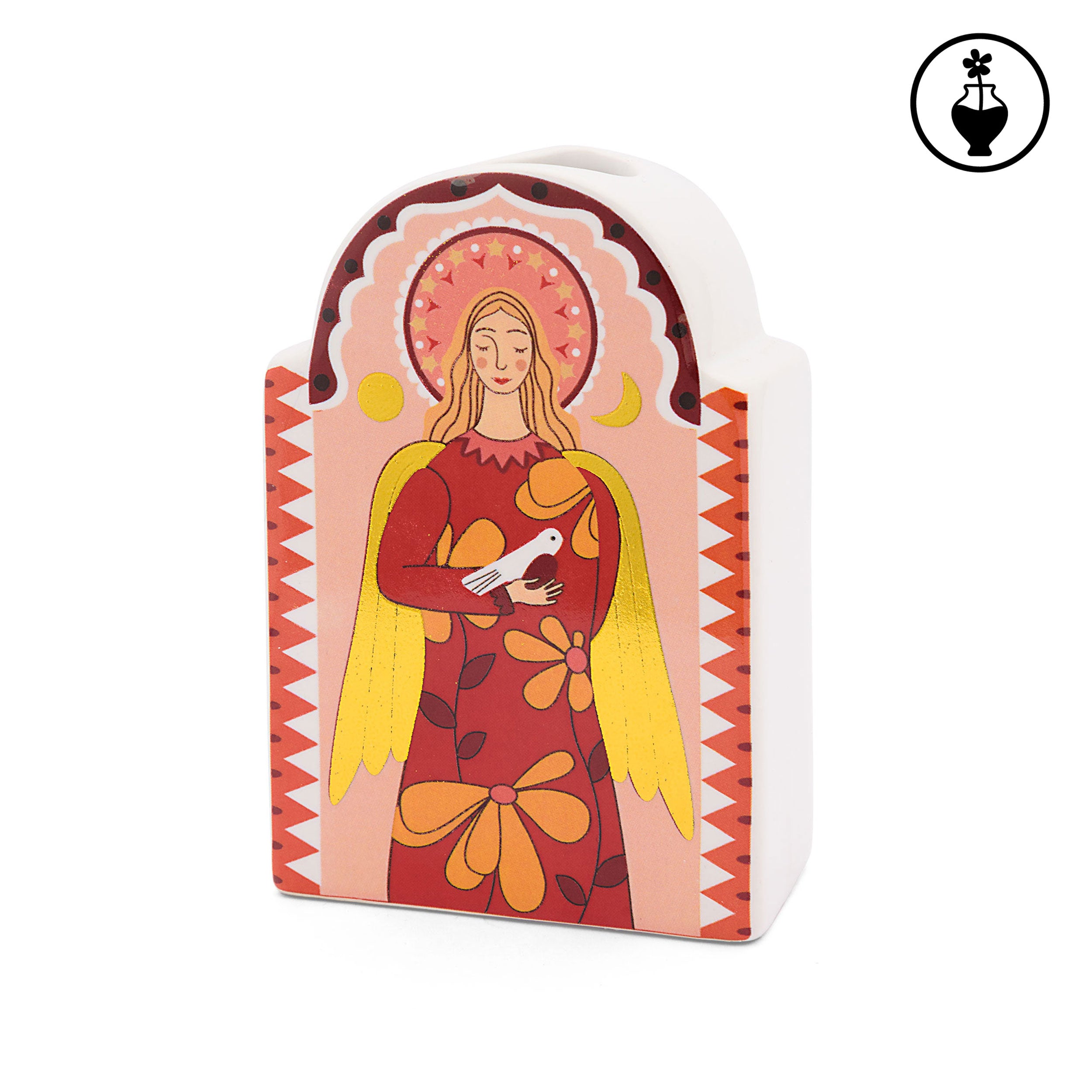 Set of 6, Pink Angel Vase S, Sonoiconico - Ceramic, 8.3 x 4.2 x 12.5 cm