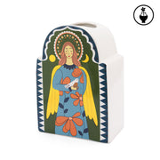 Vaso Verde Angelo M, Sonoiconico - Ceramica, 11,7x7,5x16,8 cm