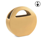 Borsa Tonda Oro Opaco, Lestilose - Gres, 14 x 5 x 13,5 cm