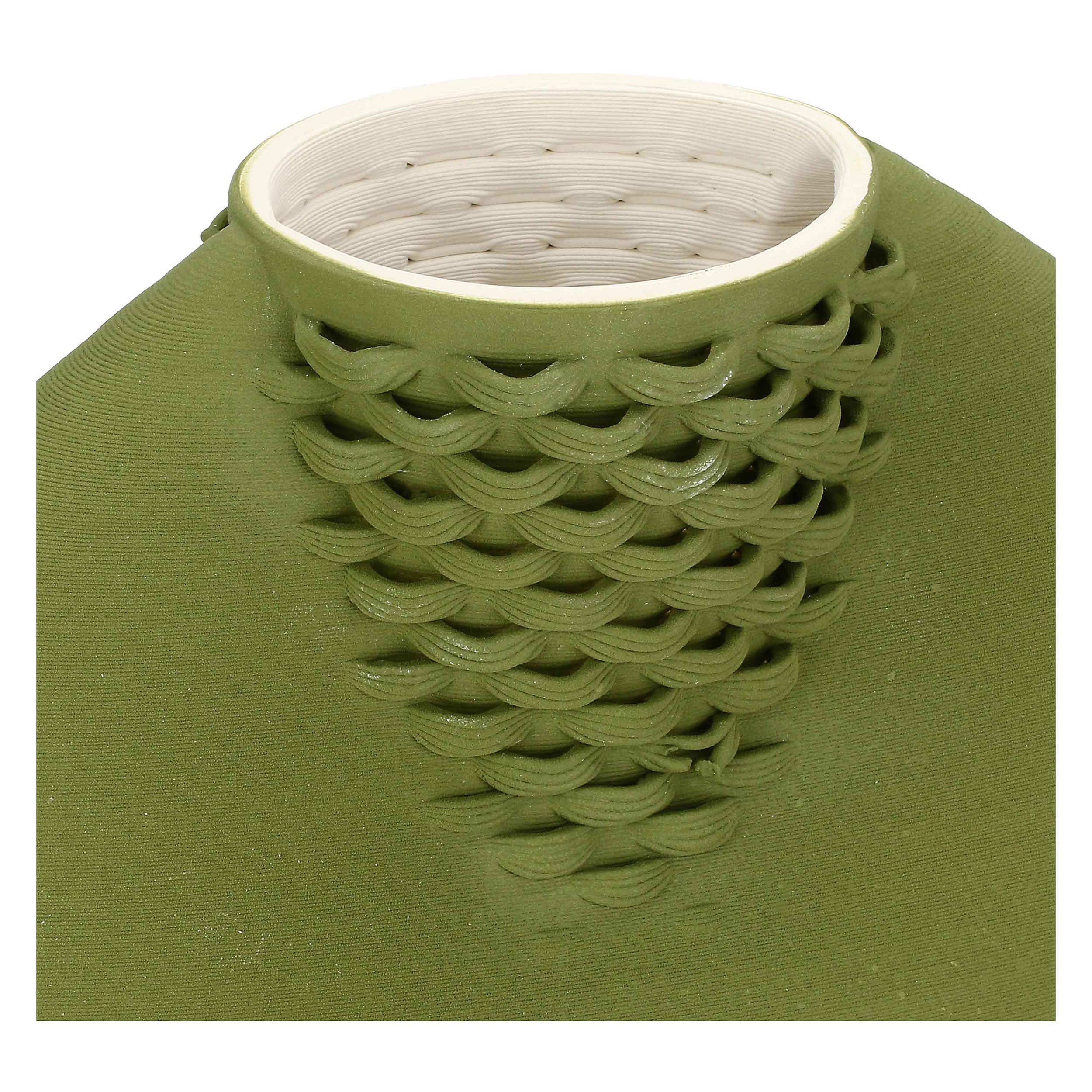 Vaso Deco Sfera Verde, Amaglia - Porcellana, 21 x 12 x 36 cm
