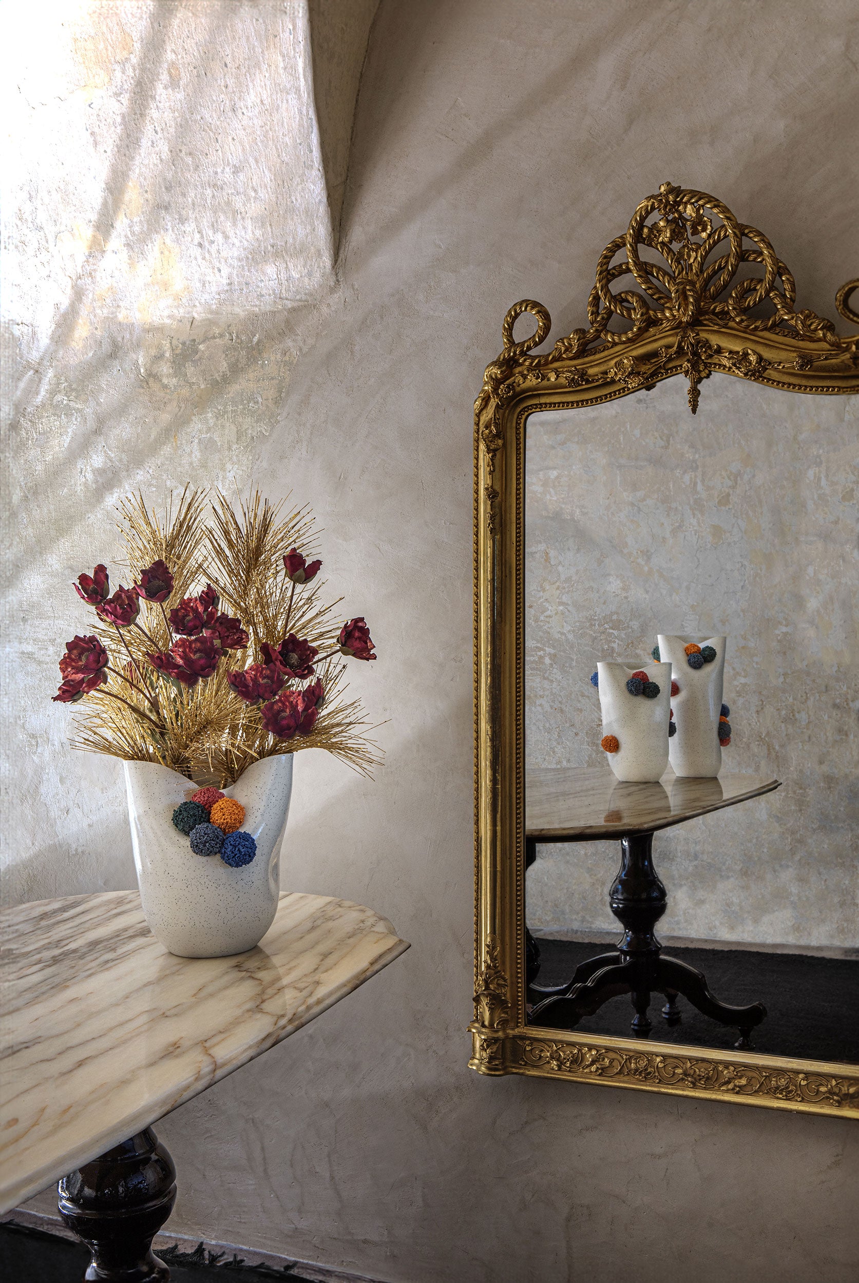 Vaso S, Pompompon - Ceramica, 25 x 19 x 28 cm