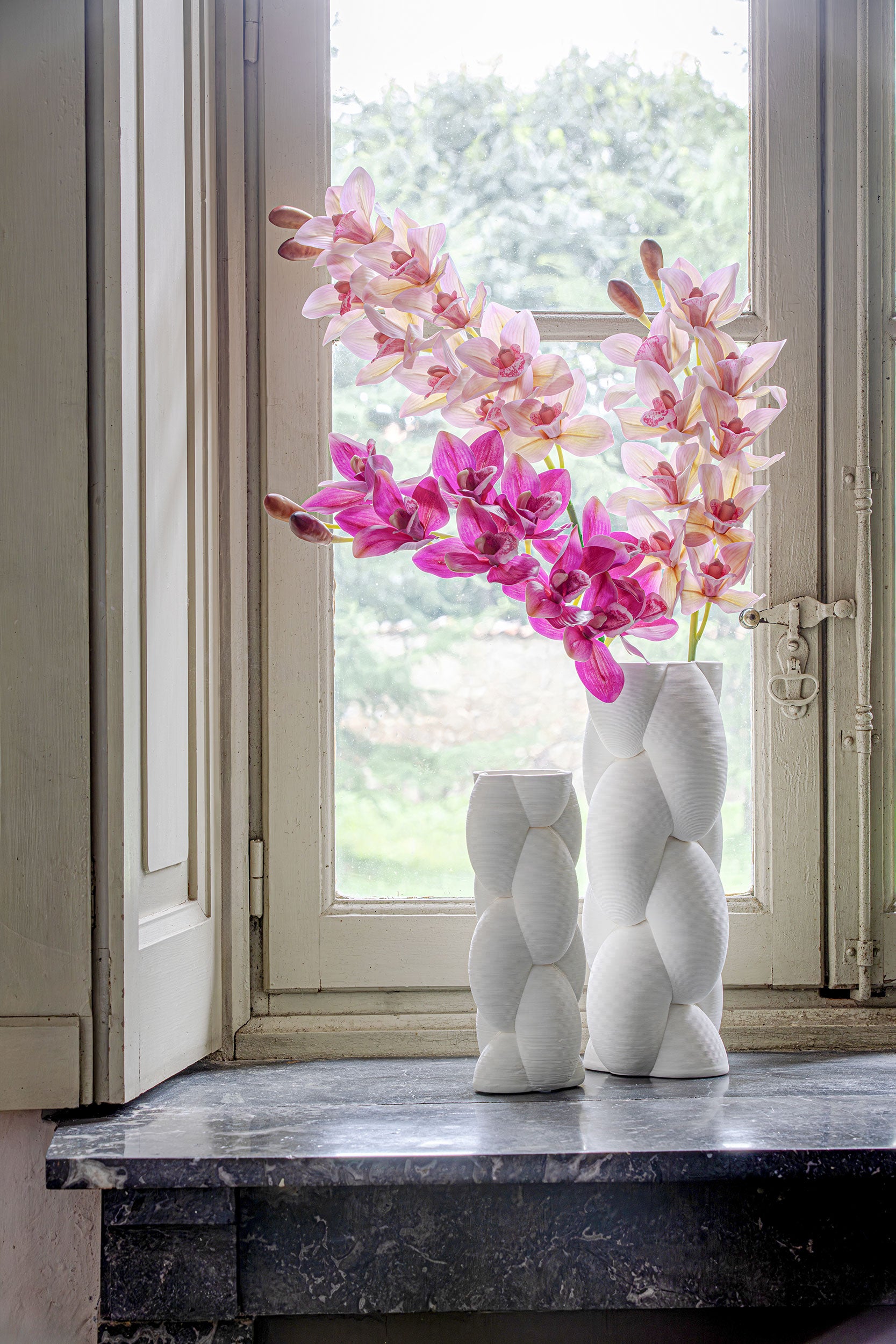 Vaso Deco Catena M, Trama - Ceramica, 12 x 12 x 29,5 cm