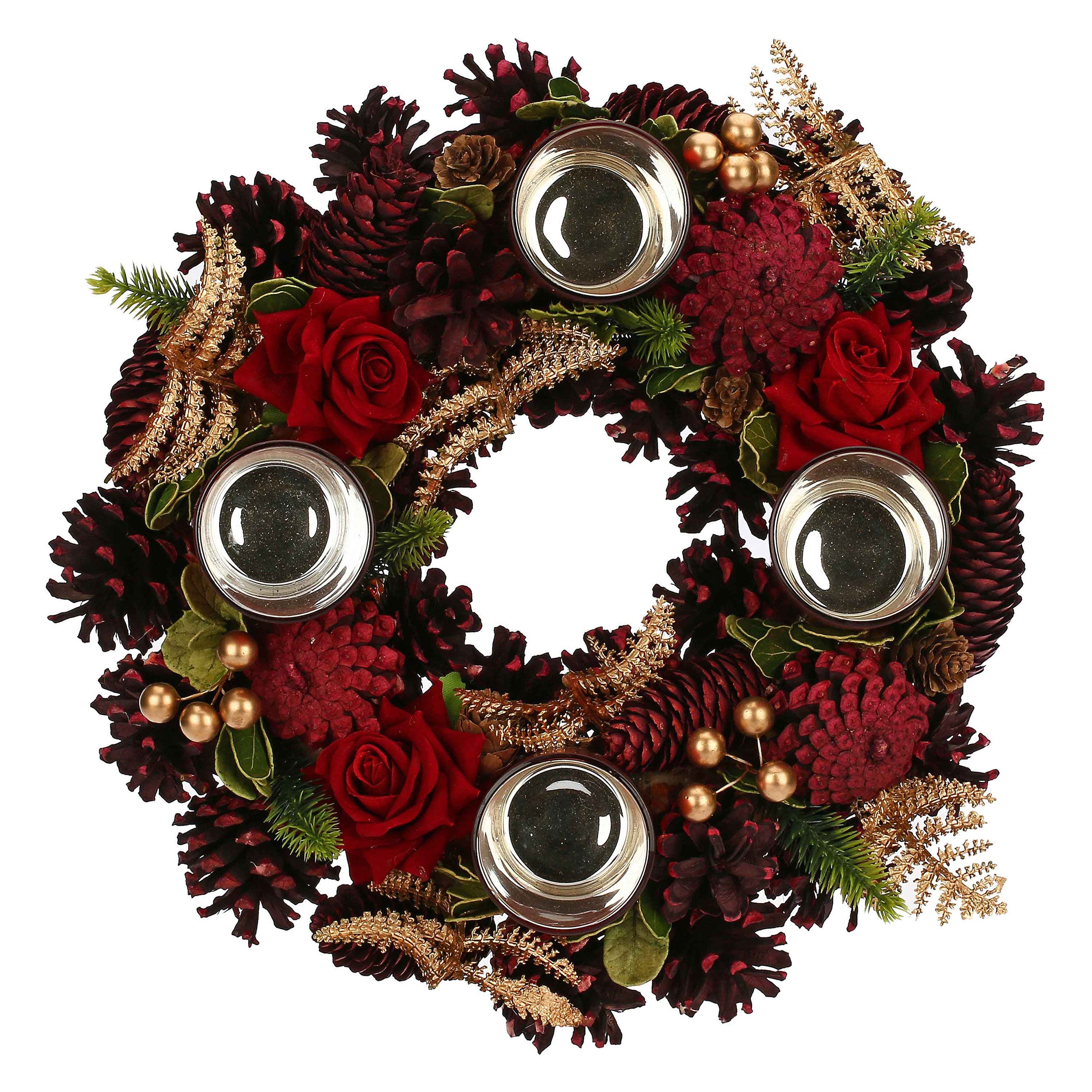 Set da 2, Porta T Light, Quasirosso - Legno E Materiali Naturali, 8,7x8,5x3,7 cm/incl,LR44