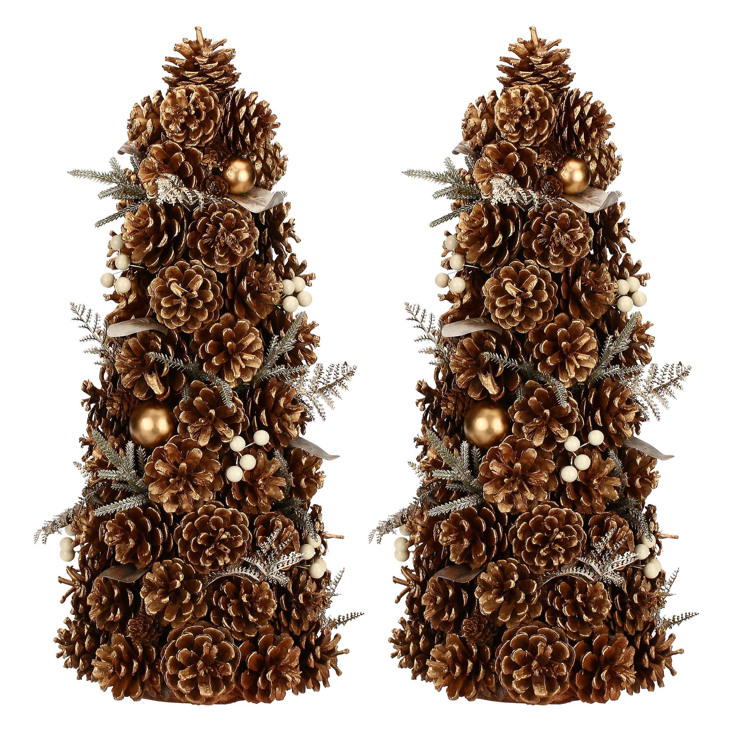 Set da 2, Cono, Versoloro - Legno E Materiali Naturali, H 50 cm