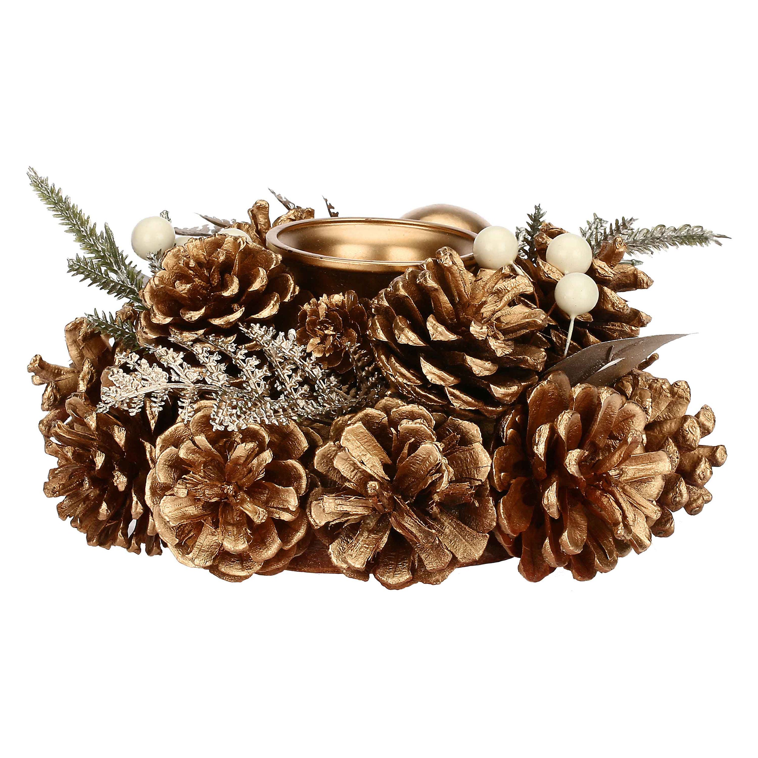 Set da 6, Porta T Light Sfera, Versoloro - Legno E Materiali Naturali, D 18 cm