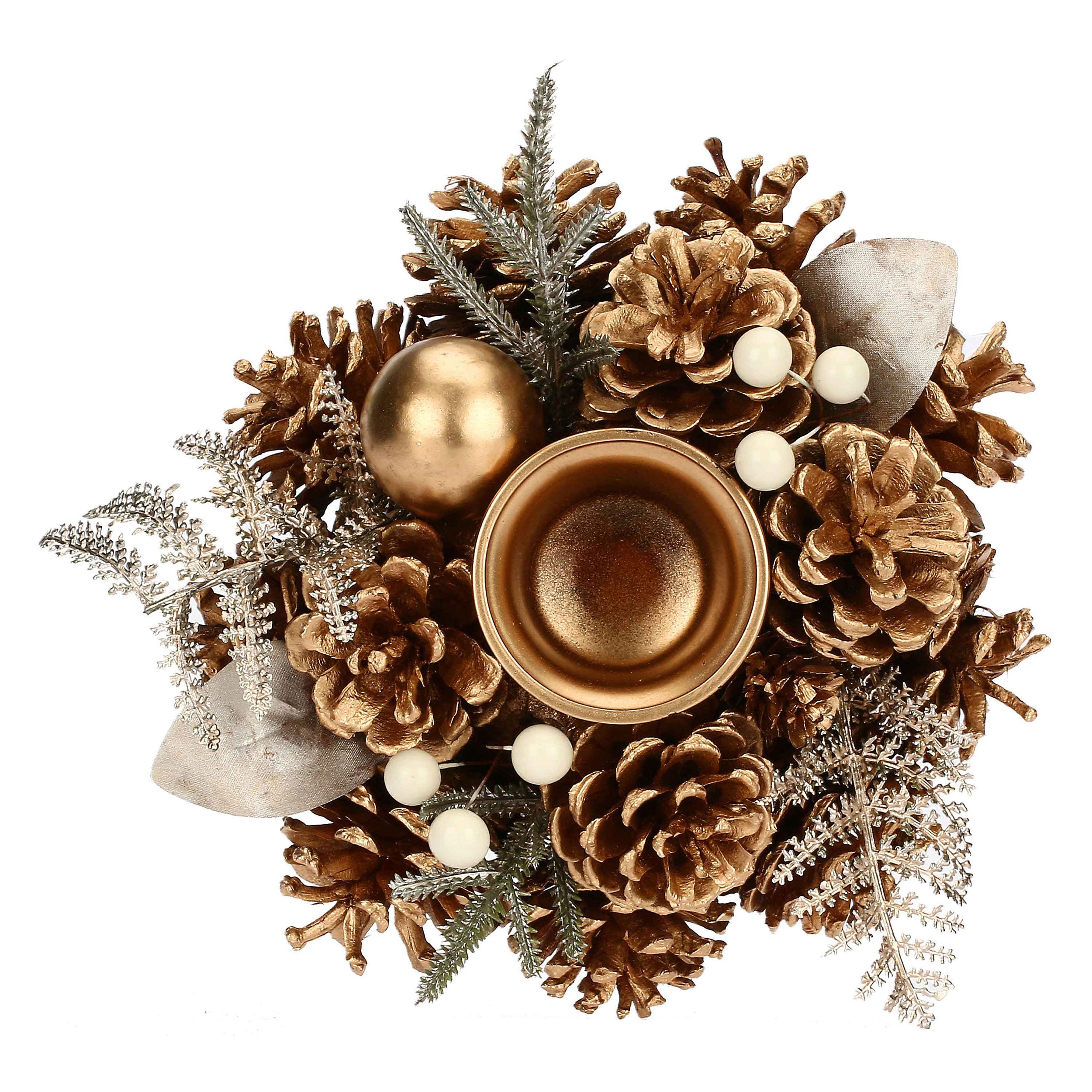 Set da 6, Porta T Light Sfera, Versoloro - Legno E Materiali Naturali, D 18 cm