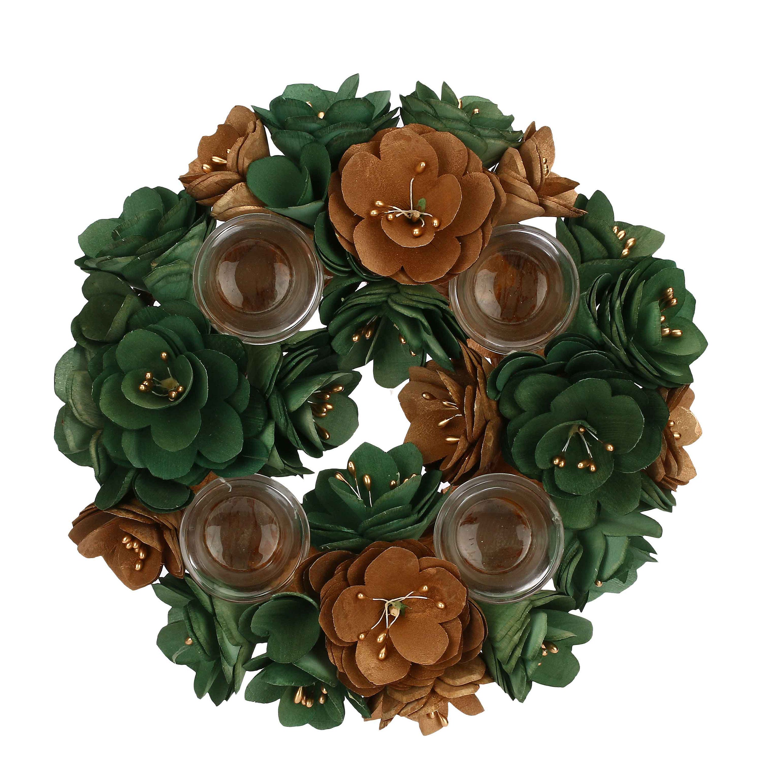 Set da 2, Porta T Light, Loronelverde - Legno E Materiali Naturali, D 32 cm
