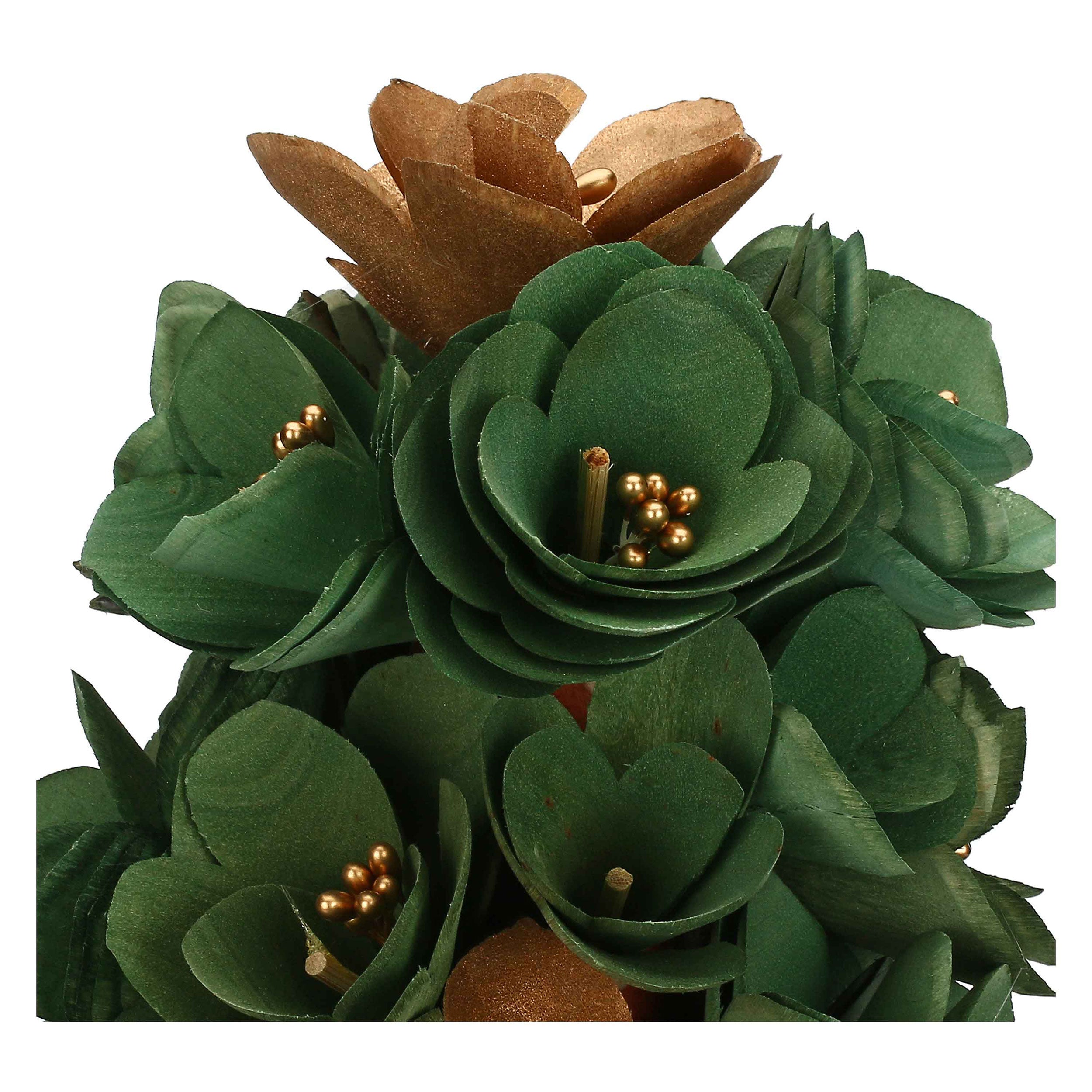 Set da 2, Cono, Loronelverde - Legno E Materiali Naturali, H 50 cm