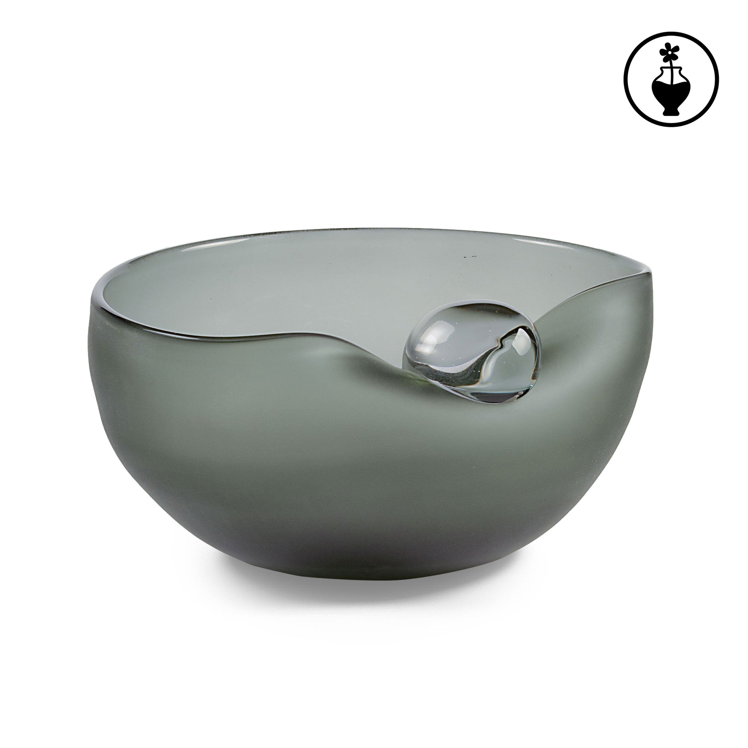 Vaso Basso, Misciolgo - Vetro, 22x22x12 cm
