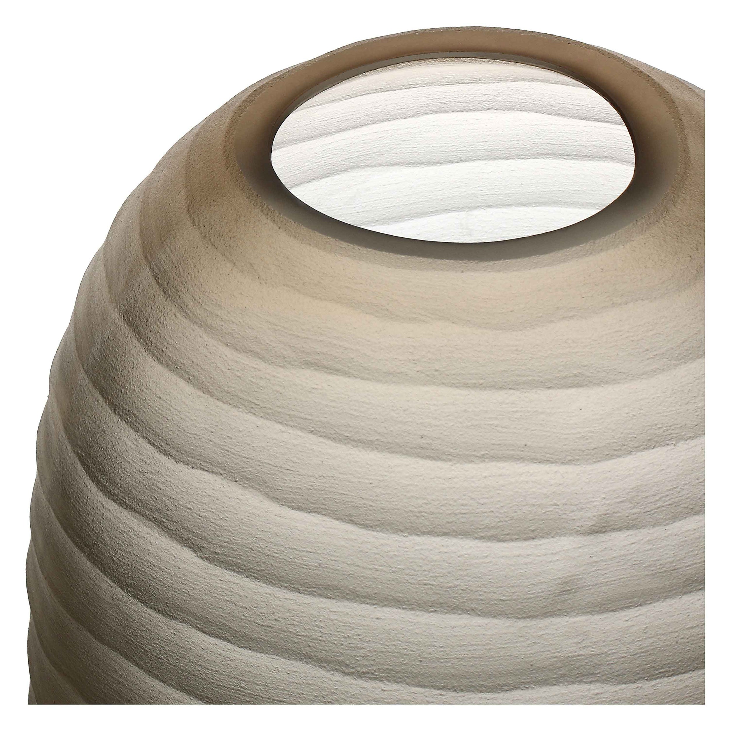 Vaso M, Striati - Vetro, 20x19x27 cm