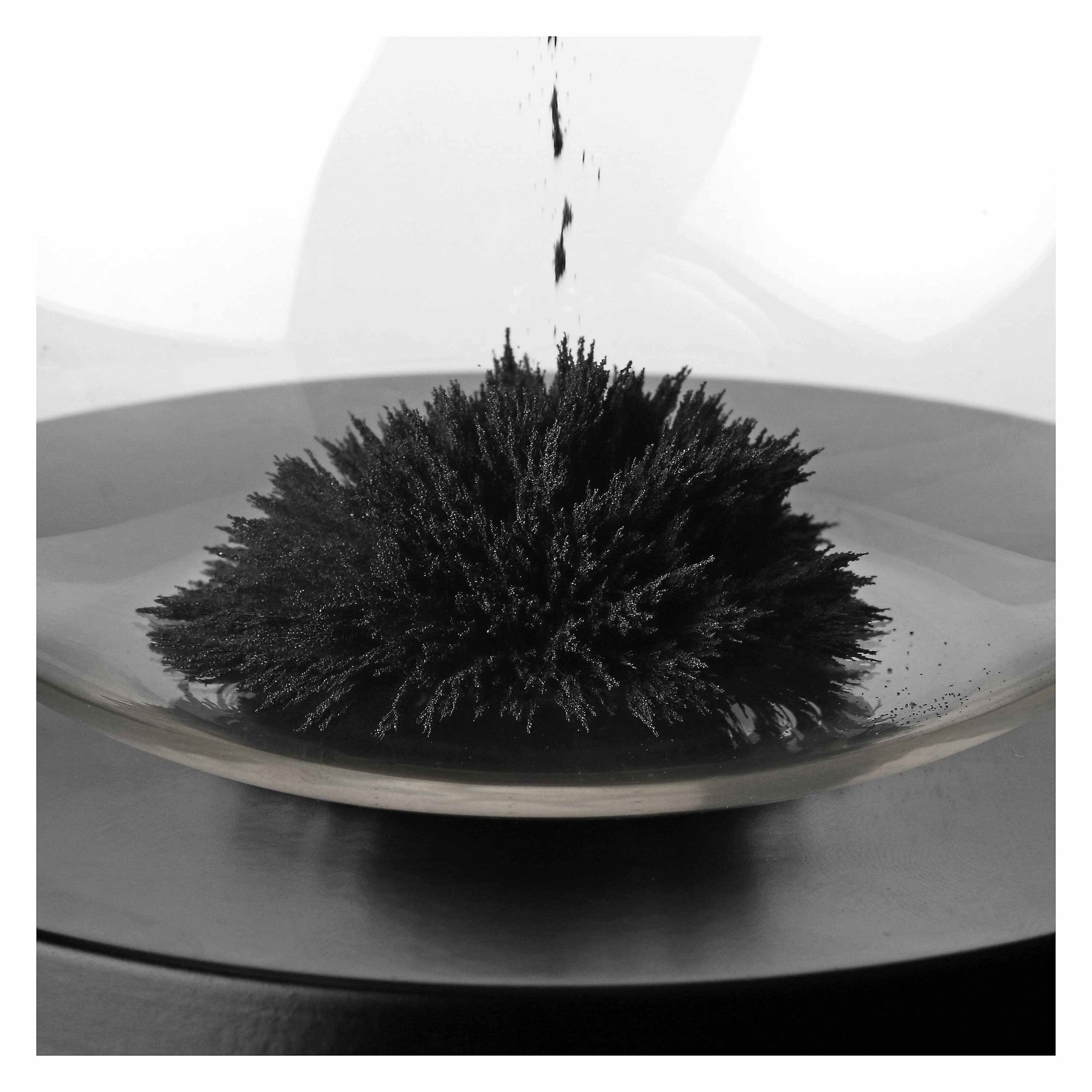 Clessidra Nera Bassa, Scorrendo - Vetro, h23