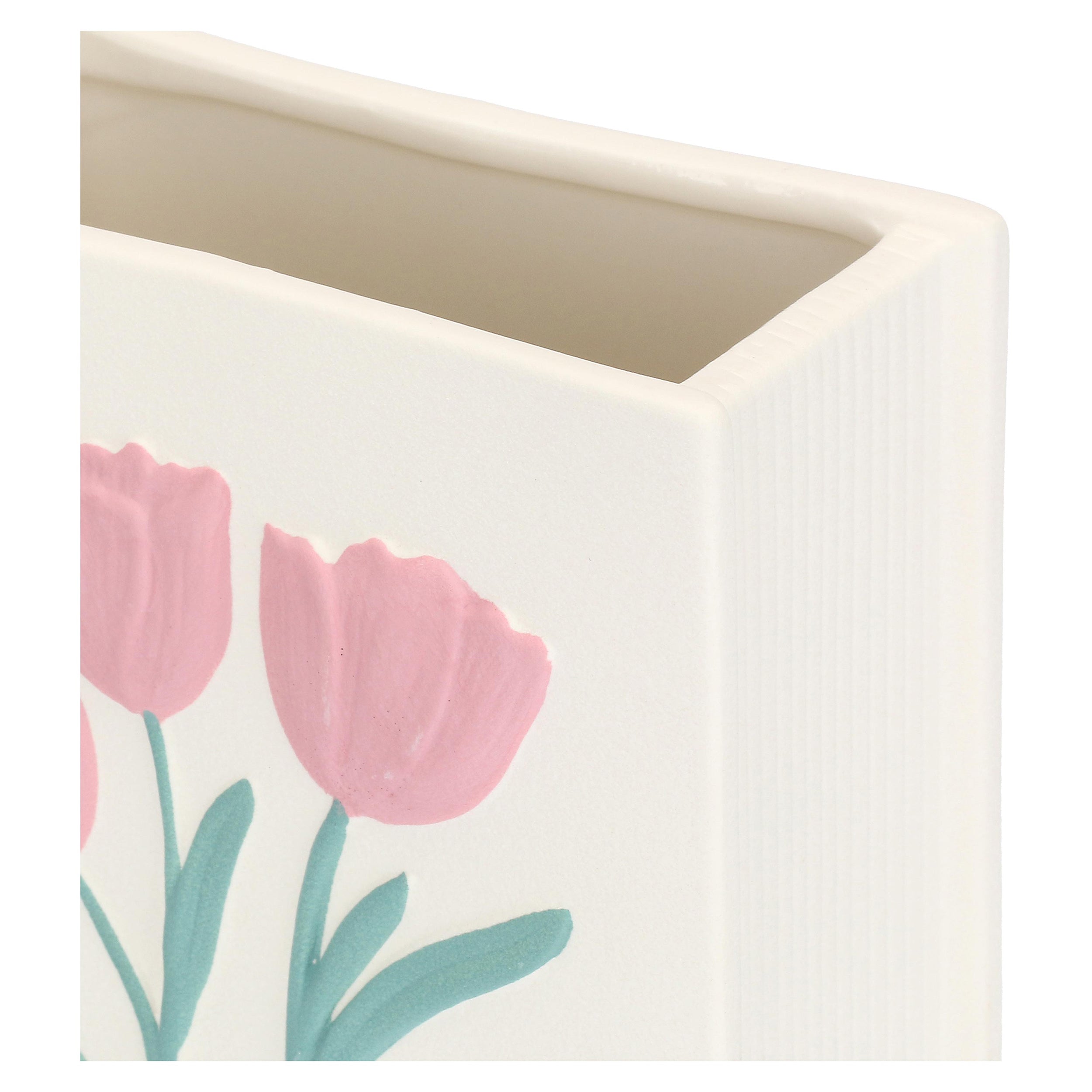 Vaso Rett M, Ingiardino - Ceramica, 16,3x7,9x18 cm