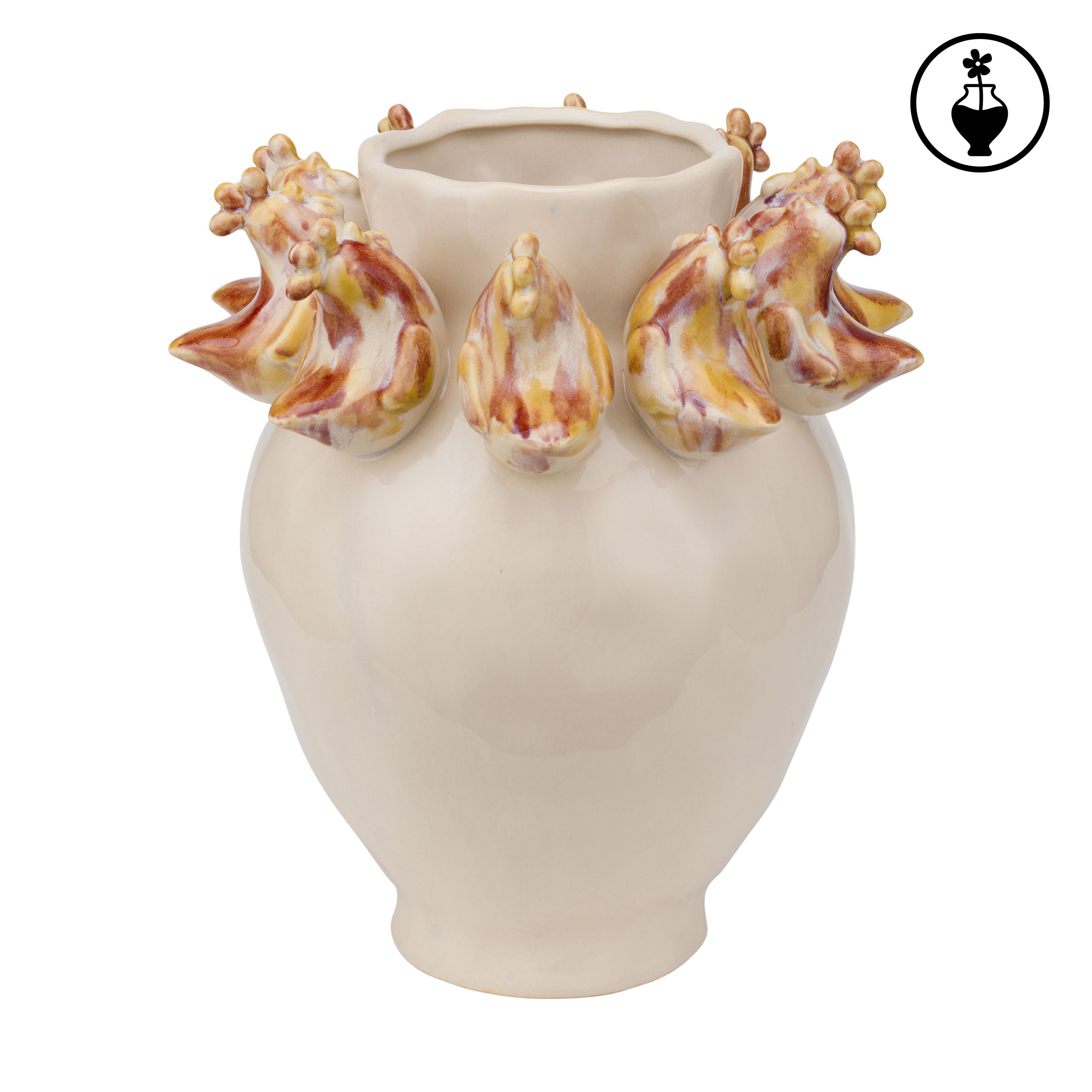Vaso Galline L, Vedetta - Porcellana, 22,7x22,7x28 cm