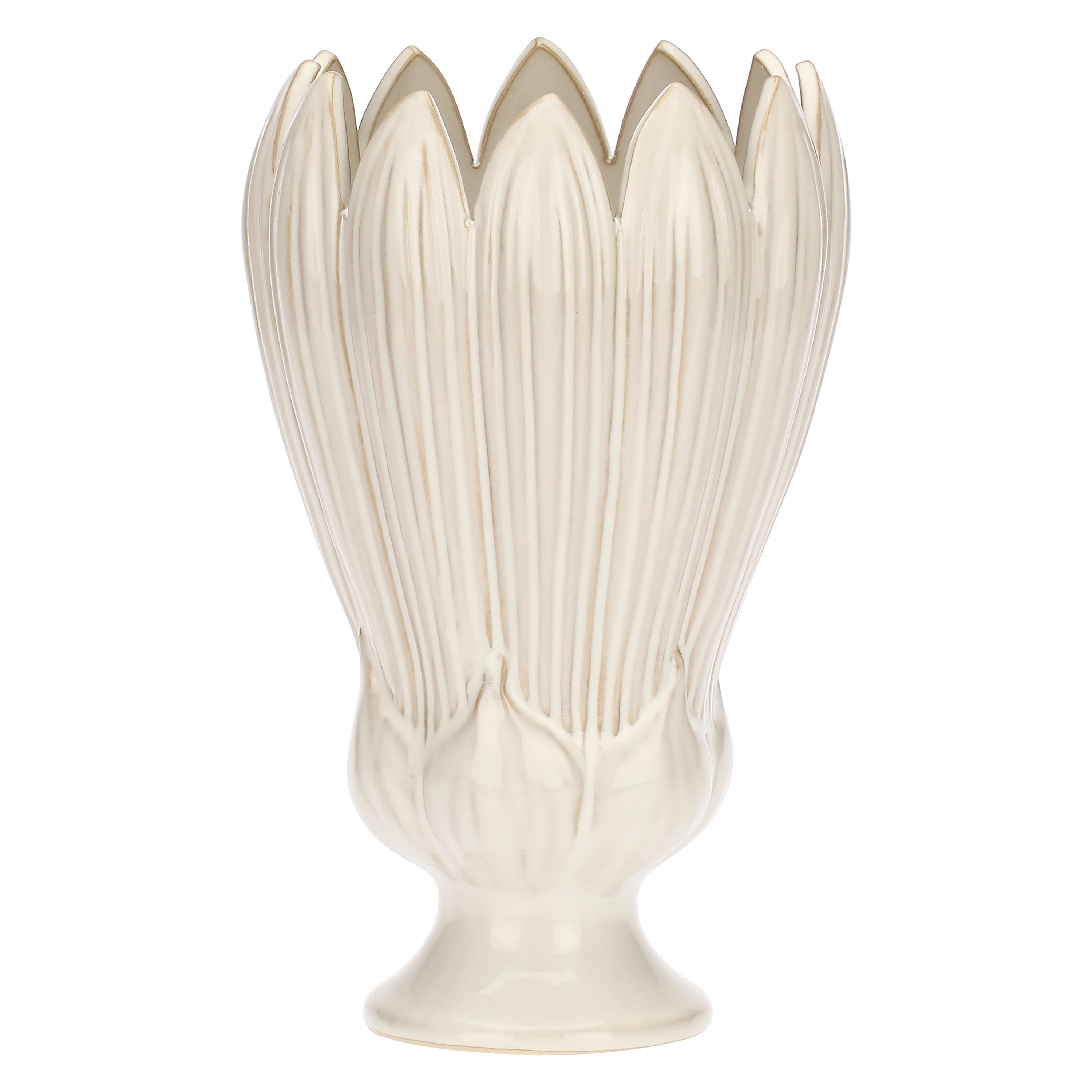 Vaso Crocus - Gres, design elegante in ceramica effetto gres per arredo casa e giardino