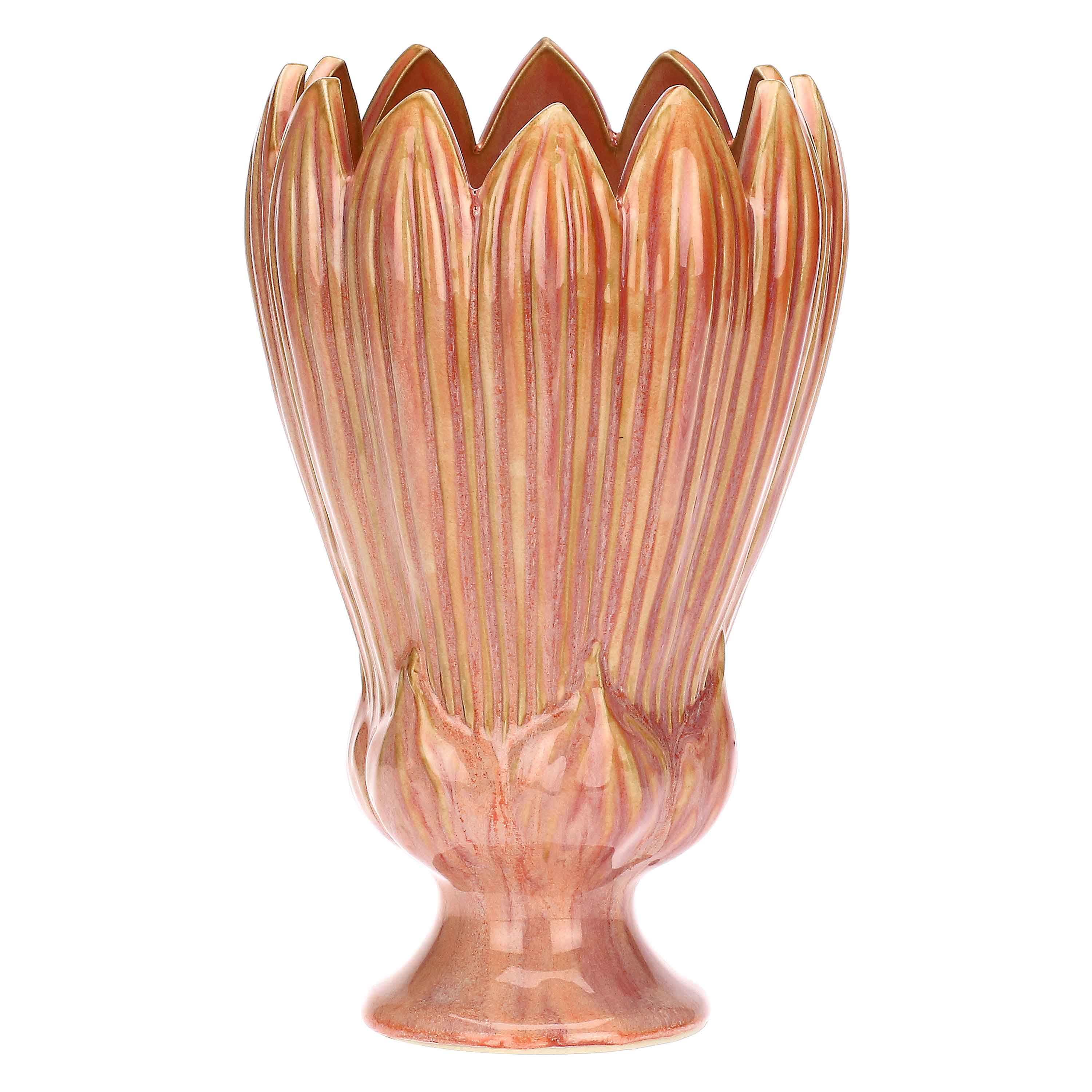 Vaso Crocus - Gres, design elegante in ceramica effetto gres per arredo casa e giardino