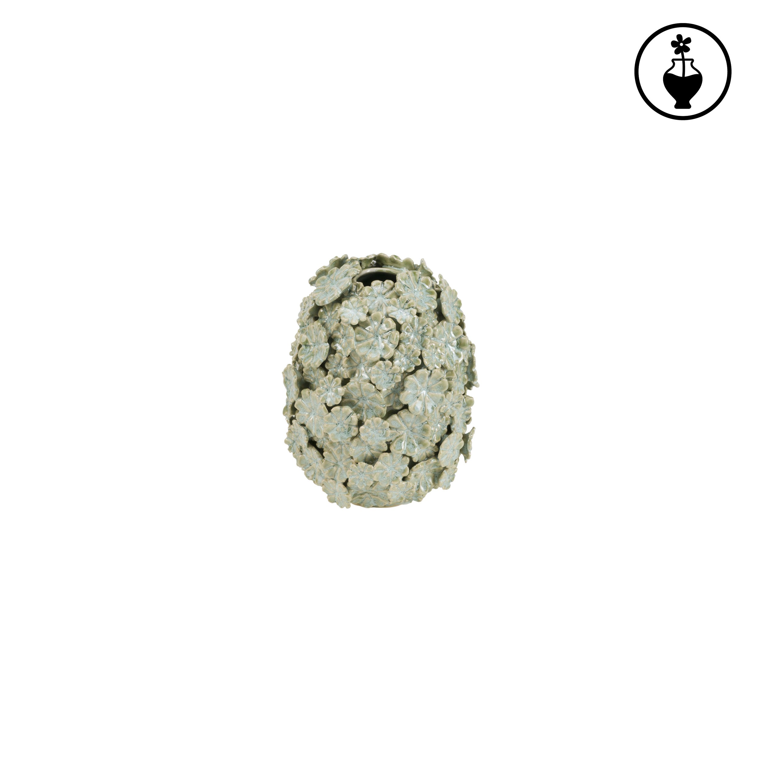 Vaso Verde S, Fiorinfiorello - Gres, 13x13x17 cm
