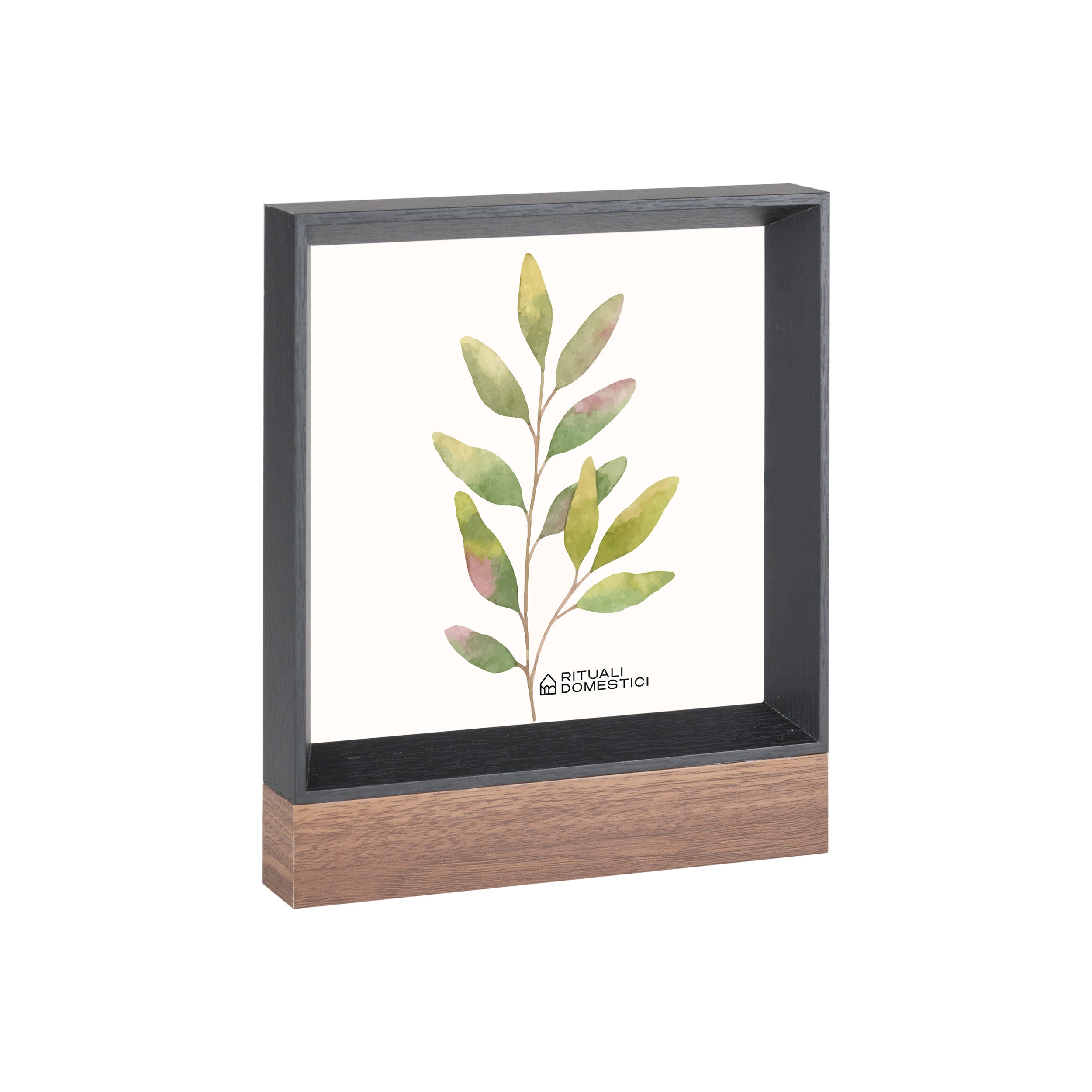 Portafoto Nero L, Senzafiltri - Legno, vetro, 17x3x20 cm