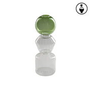 Vaso Monofiore L Verde, Versavice - Vetro Borosilicato, 10x10x28 cm