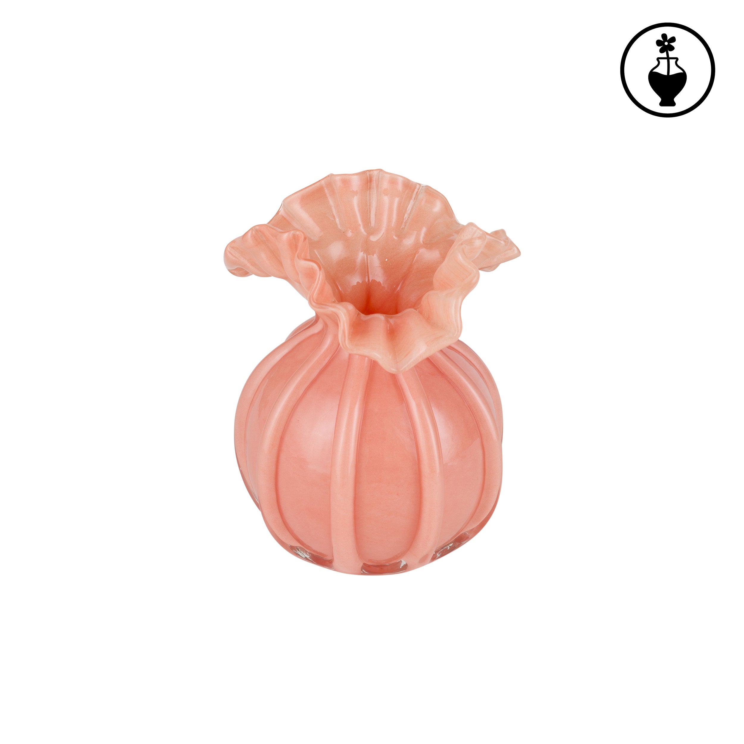 Vaso Nervature M, Gala - Vetro, 12x12x17 cm