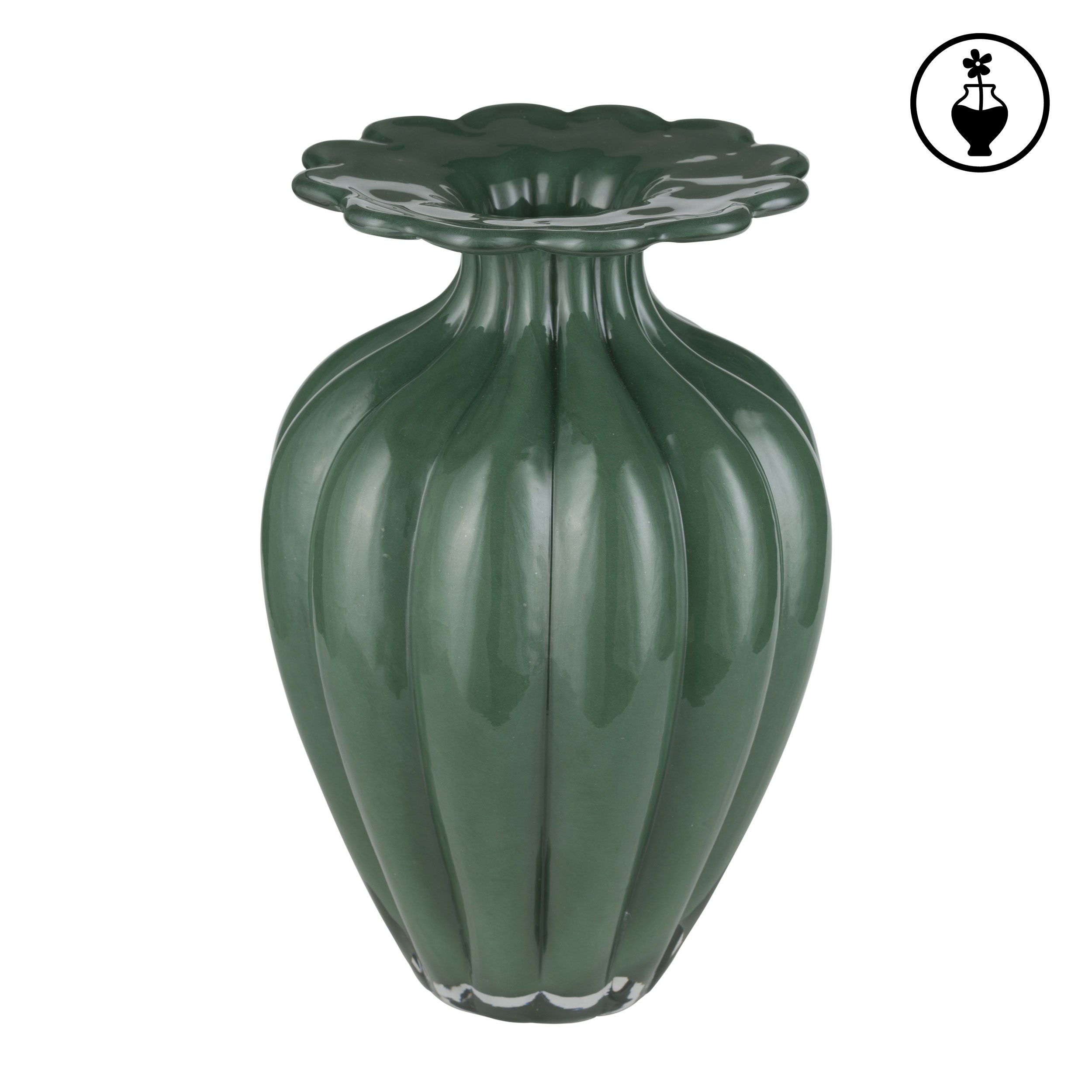 Vaso Fiore L, Gala - Vetro, 21x21x32 cm