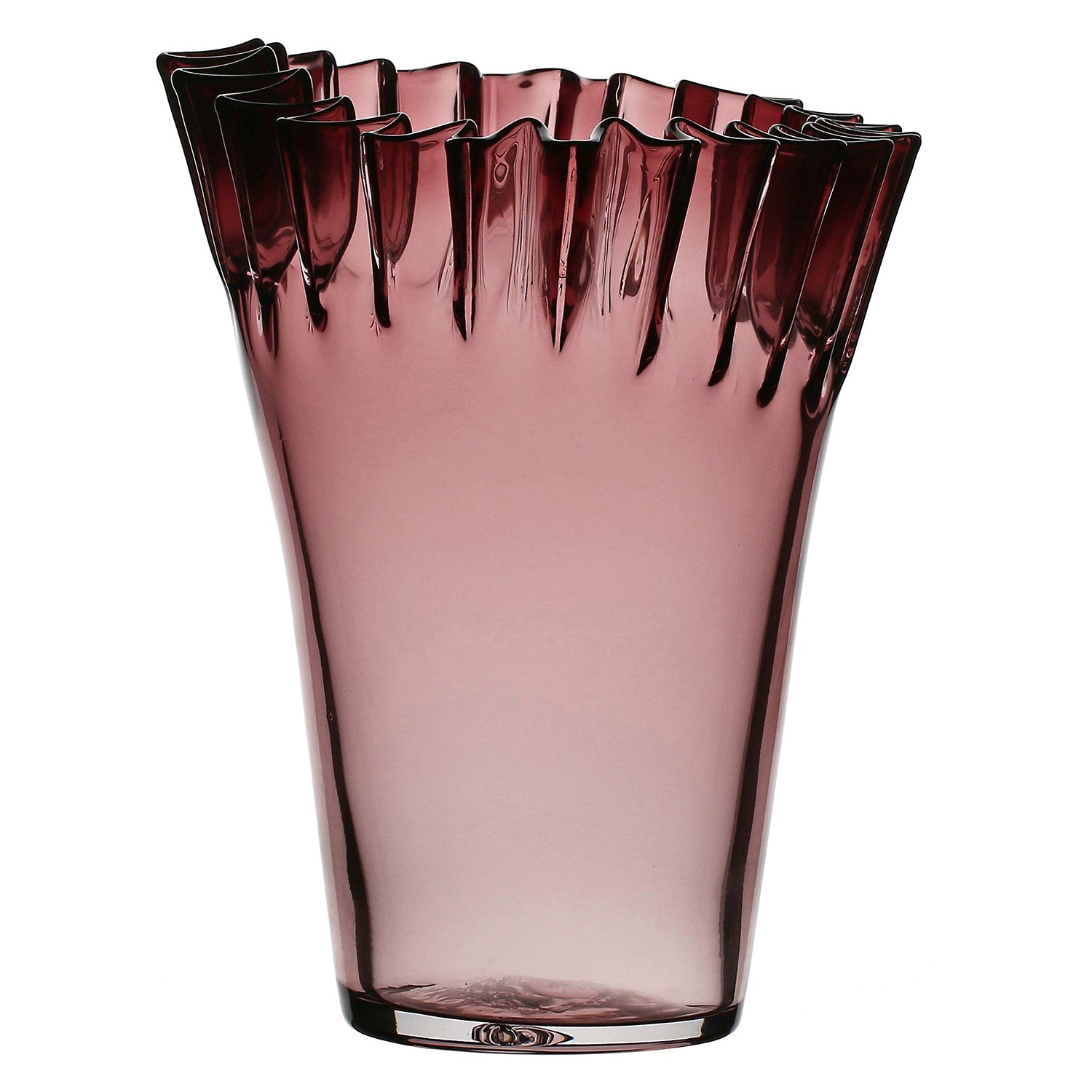 Vaso Plisse M, Gala - Vetro, 15,5x15,5x22,5 cm