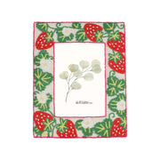Portafoto Fragole, Mille306perline - Resina / Perline di vetro / Cotone, 20 x 2 x 25h cm