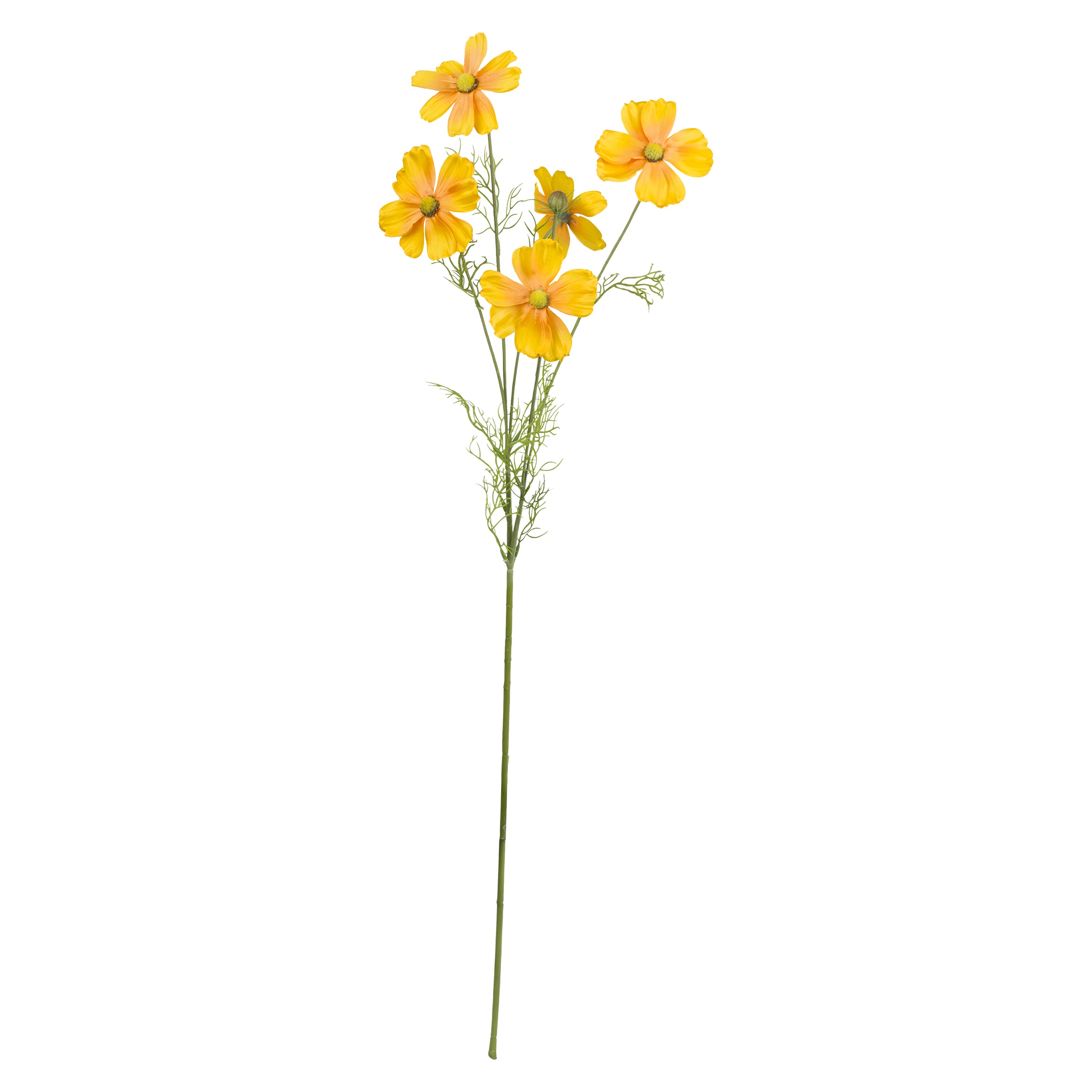 Set da 12, Cosmea Ramo Gialla, Fiorile - Poliestere, ferro, 78 cm