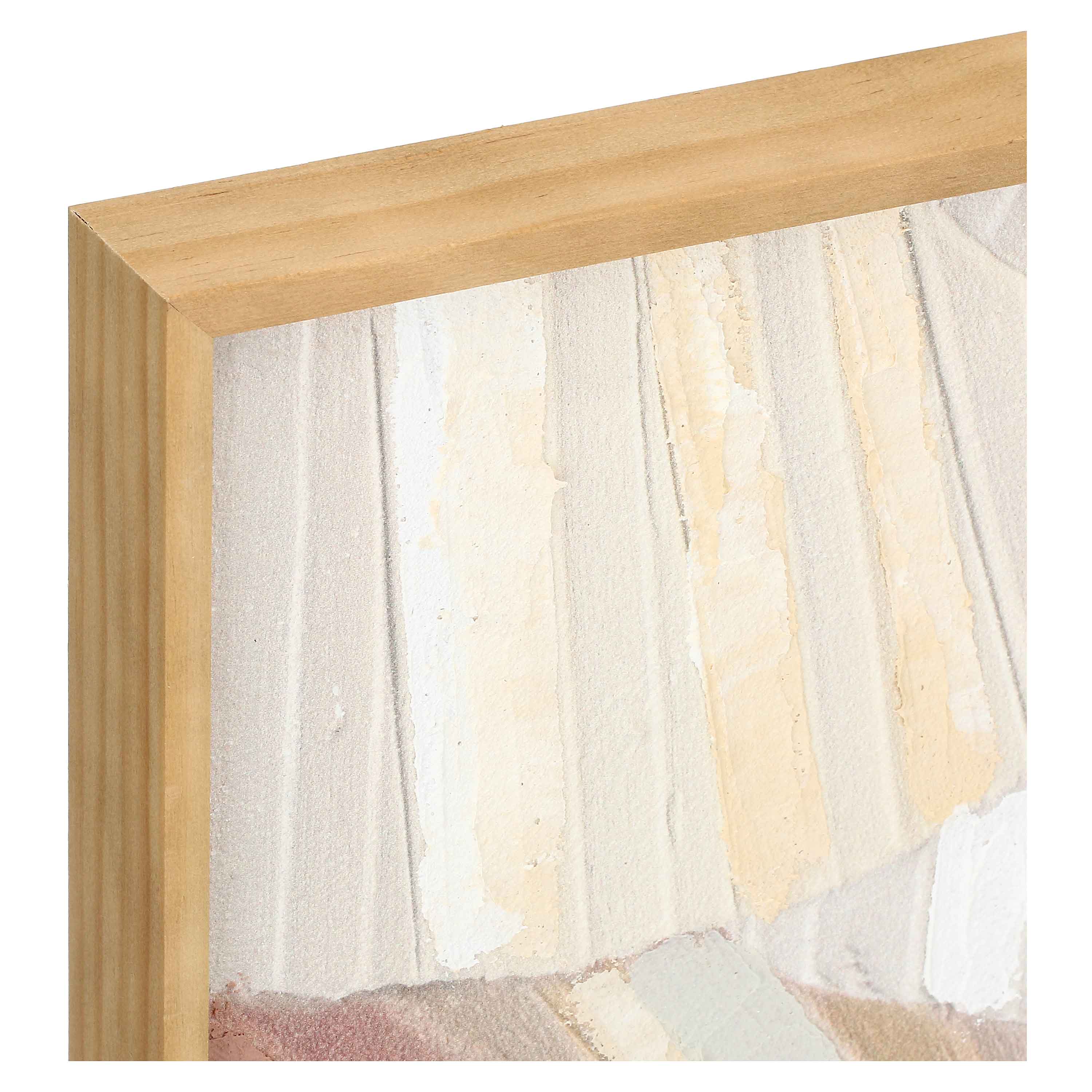 Pennellate Beige/Blu, Soqquadro - Legno, 40x50 cm